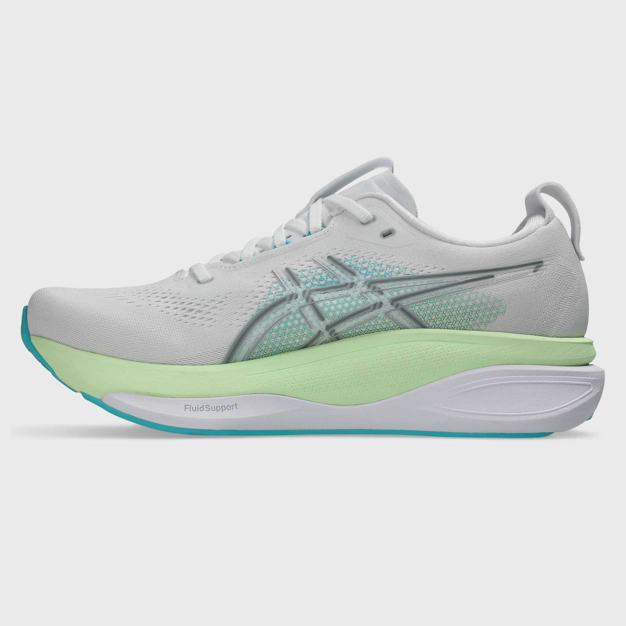 ASICS GEL-Kayano 33 Men's White/Energy Aqua