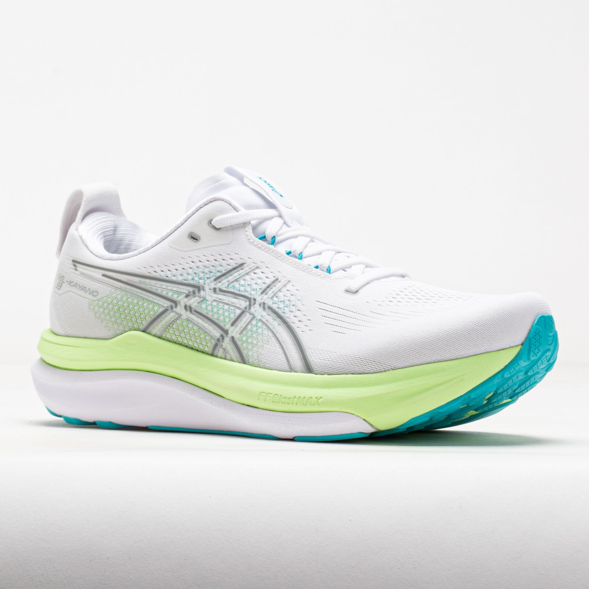 ASICS GEL-Kayano 33 Men's White/Energy Aqua