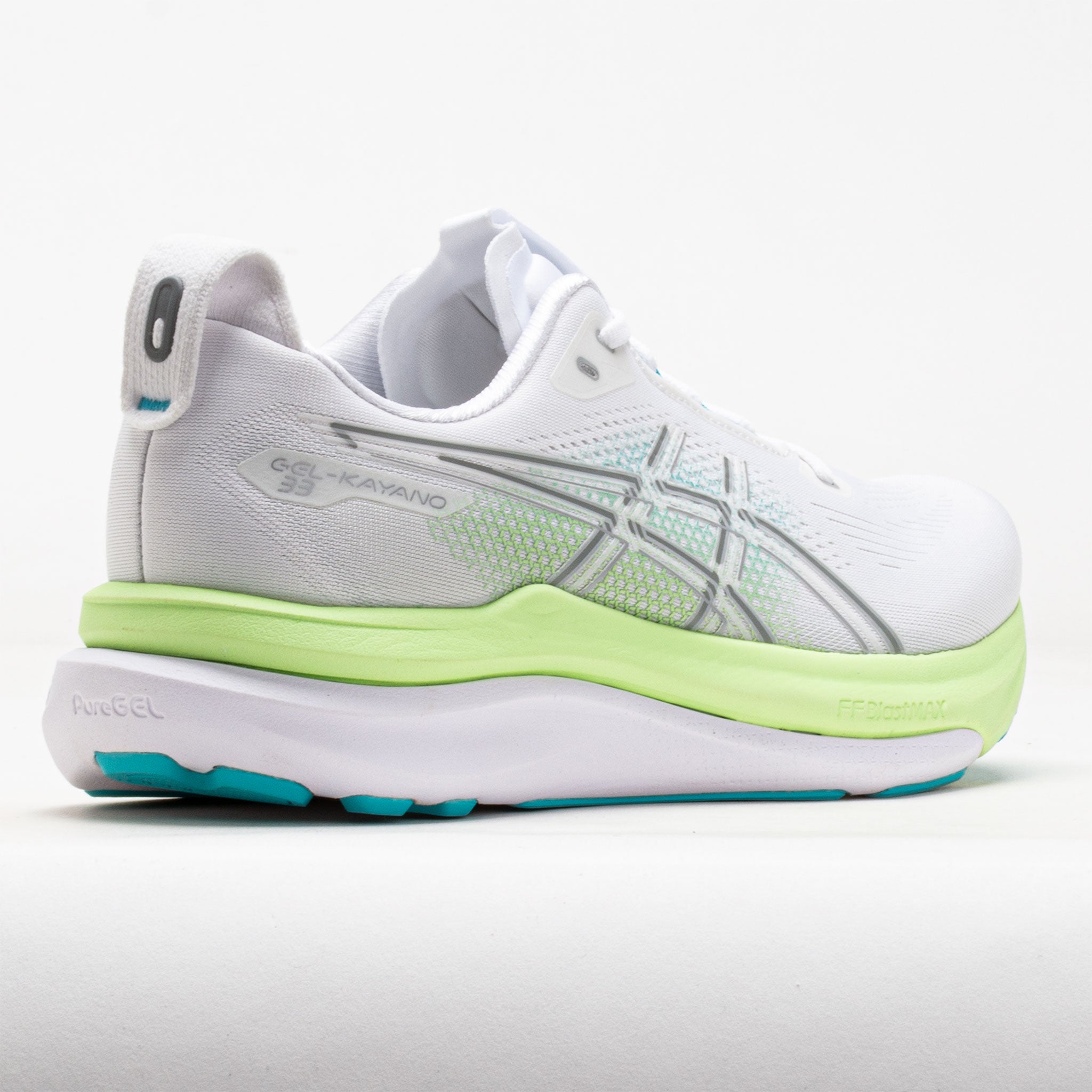 ASICS GEL-Kayano 33 Men's White/Energy Aqua