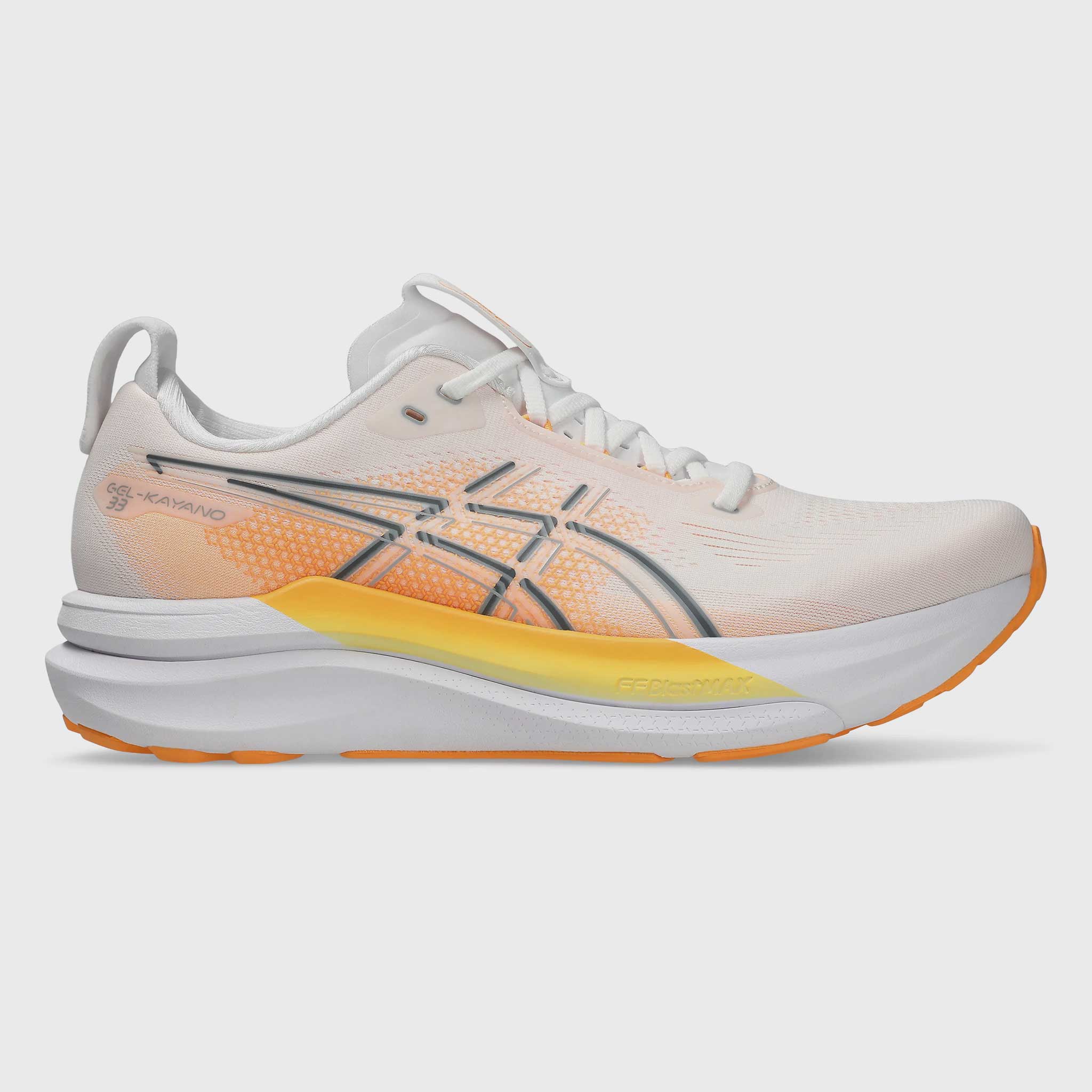 ASICS GEL-Kayano 33 Men's White/Stadium Orange