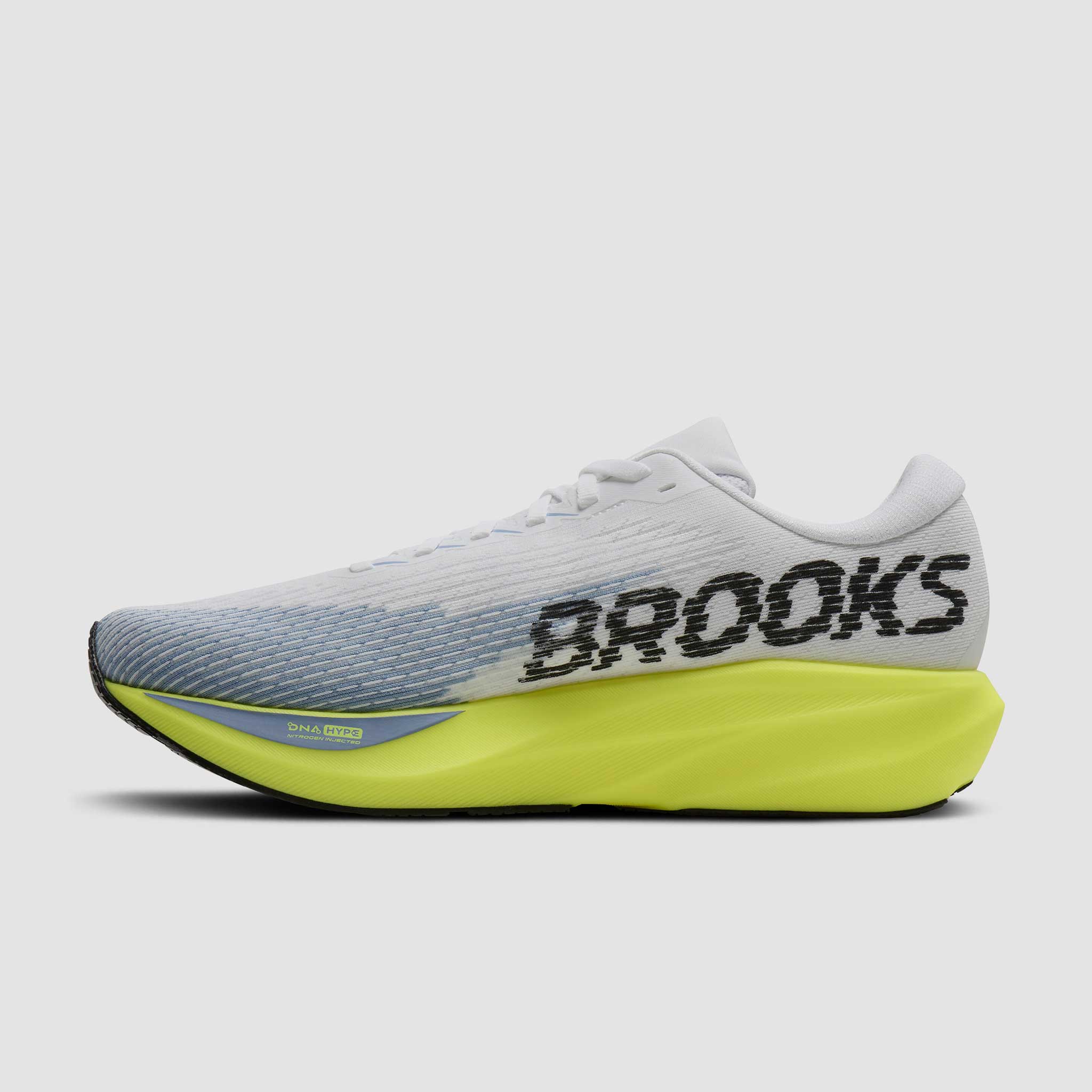 Brooks Ghost Amp Men's White/Blue/Nightlife