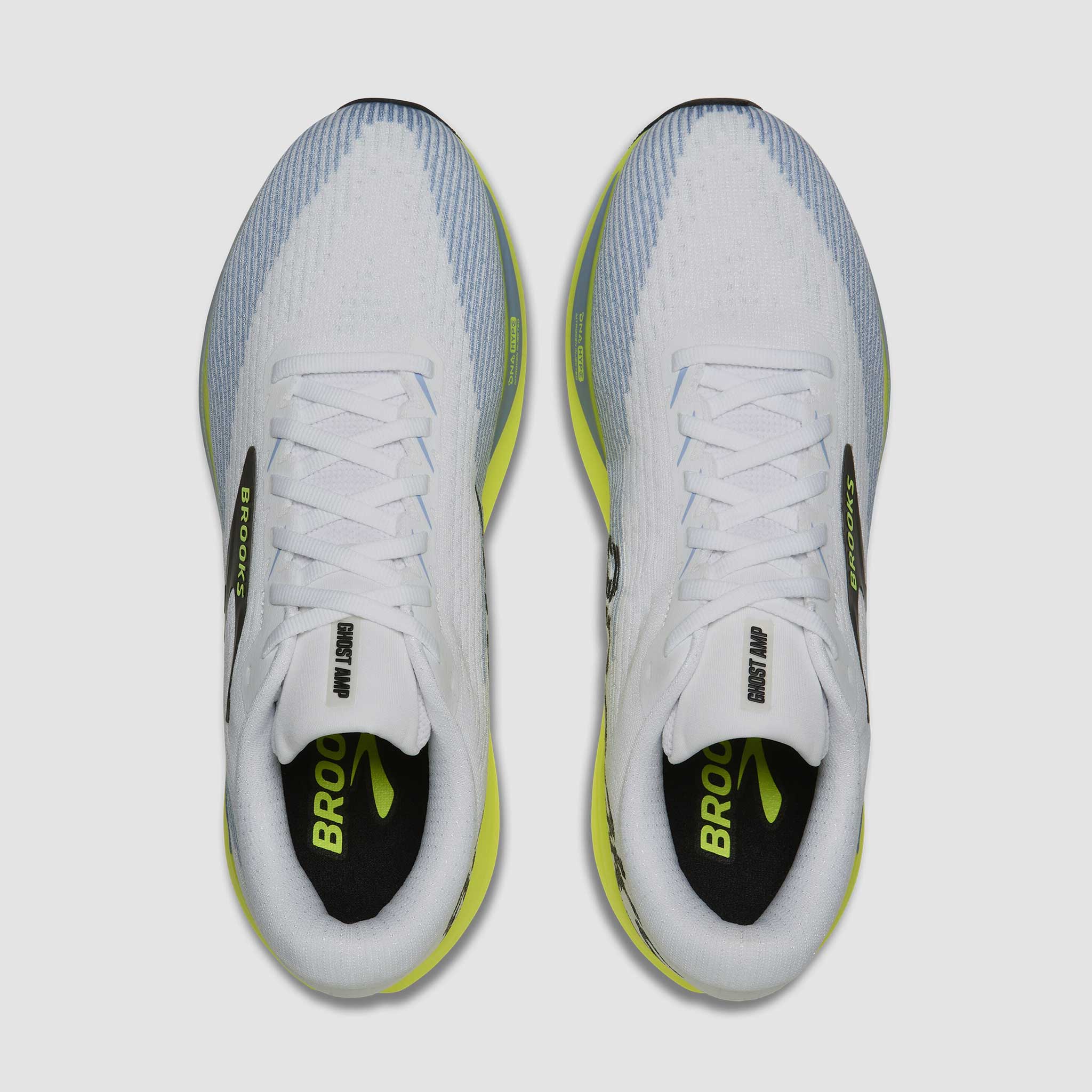 Brooks Ghost Amp Men's White/Blue/Nightlife