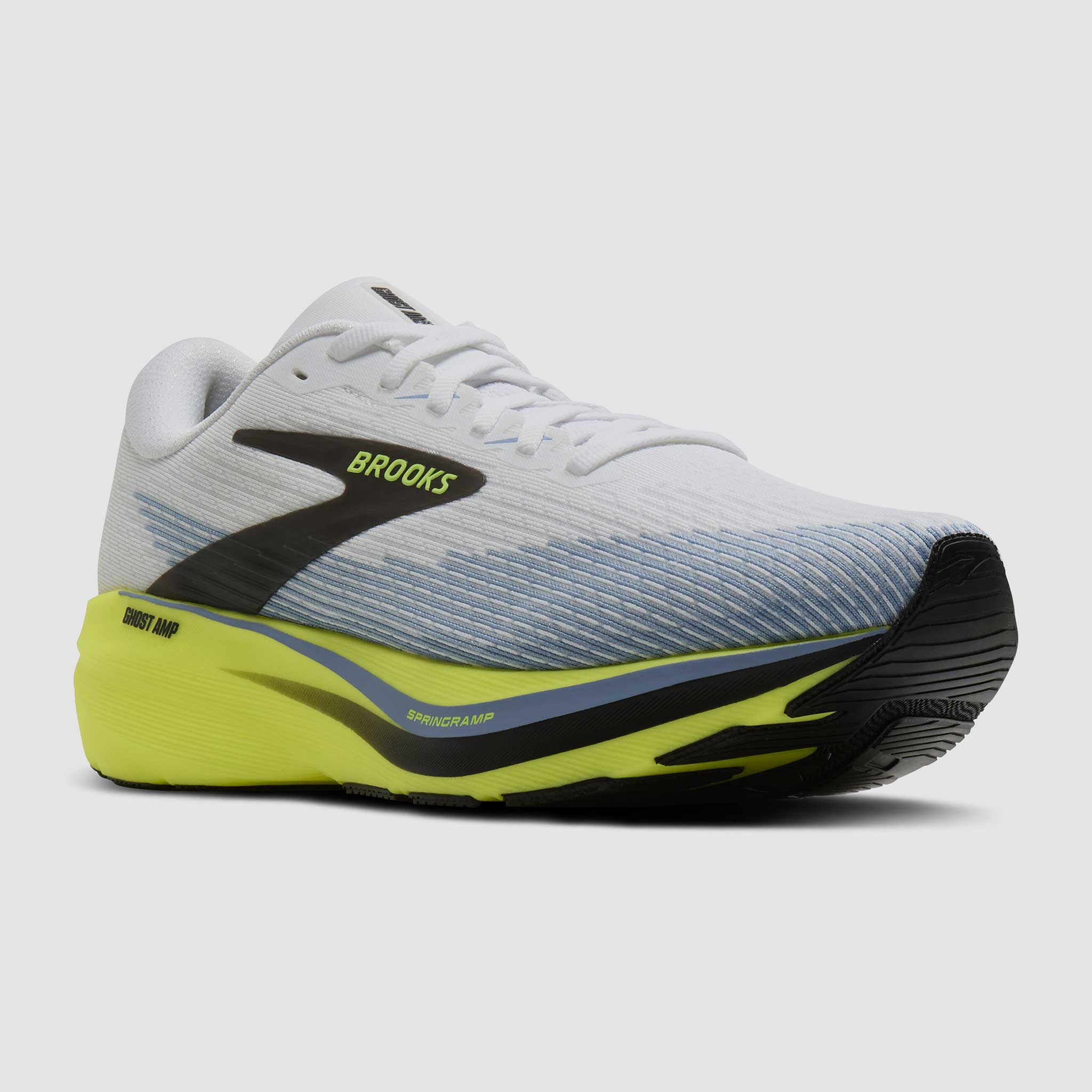 Brooks Ghost Amp Men's White/Blue/Nightlife