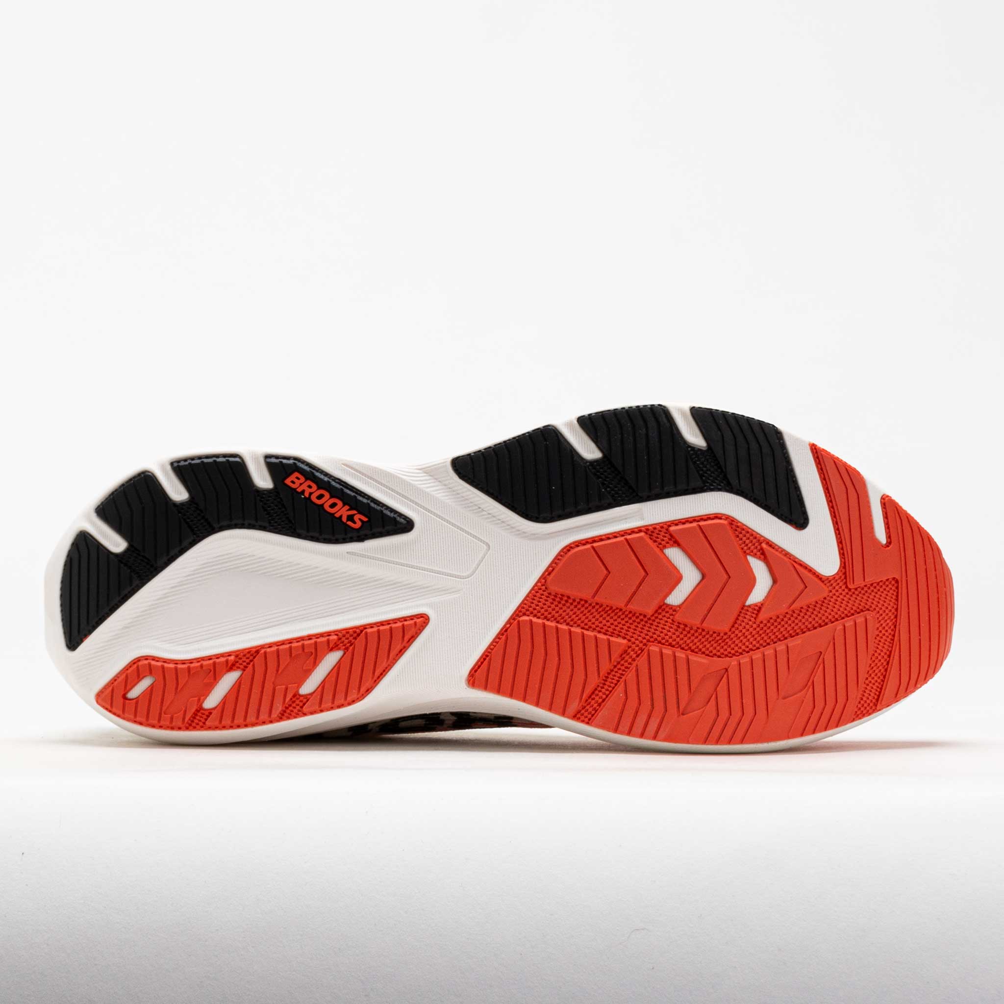 Brooks Ghost Amp Men's White/Tigerlily/Black – Holabird Sports