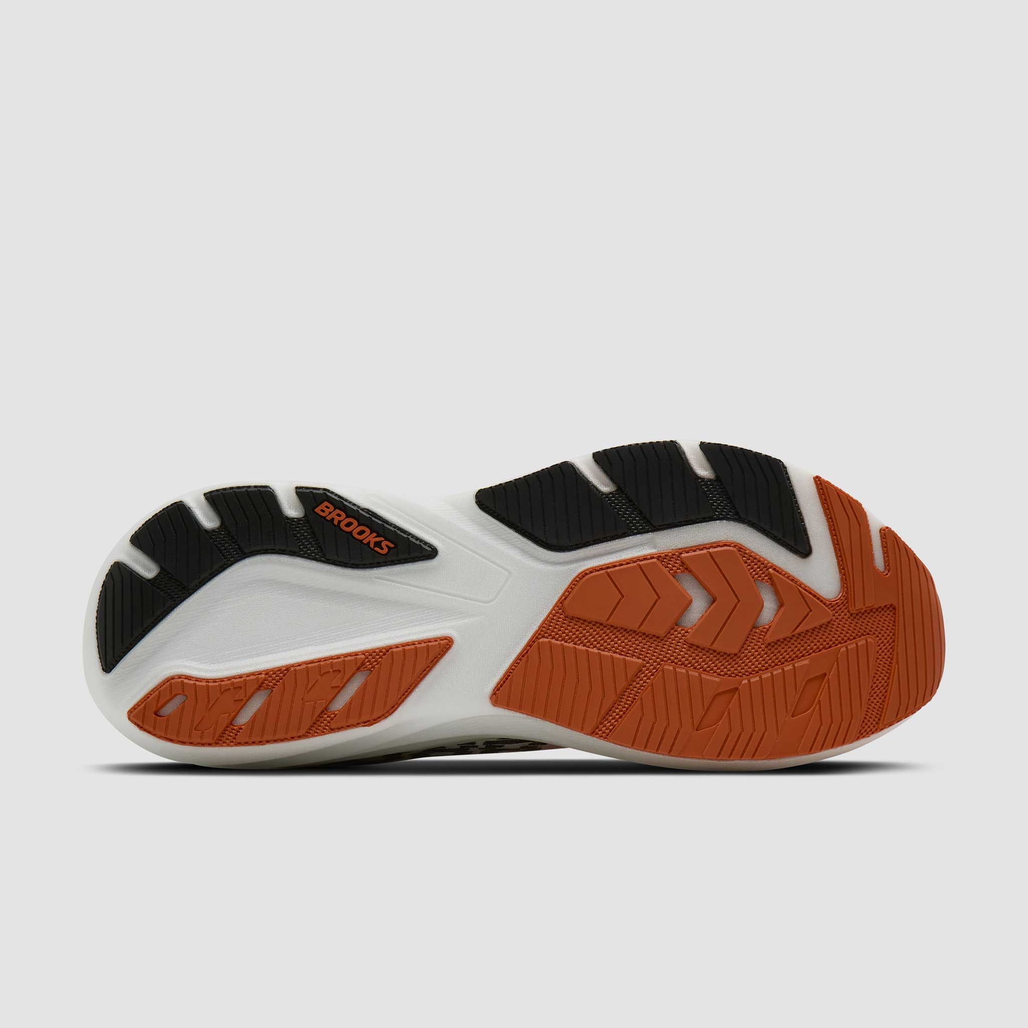 Brooks Ghost Amp Men's White/Tigerlily/Black