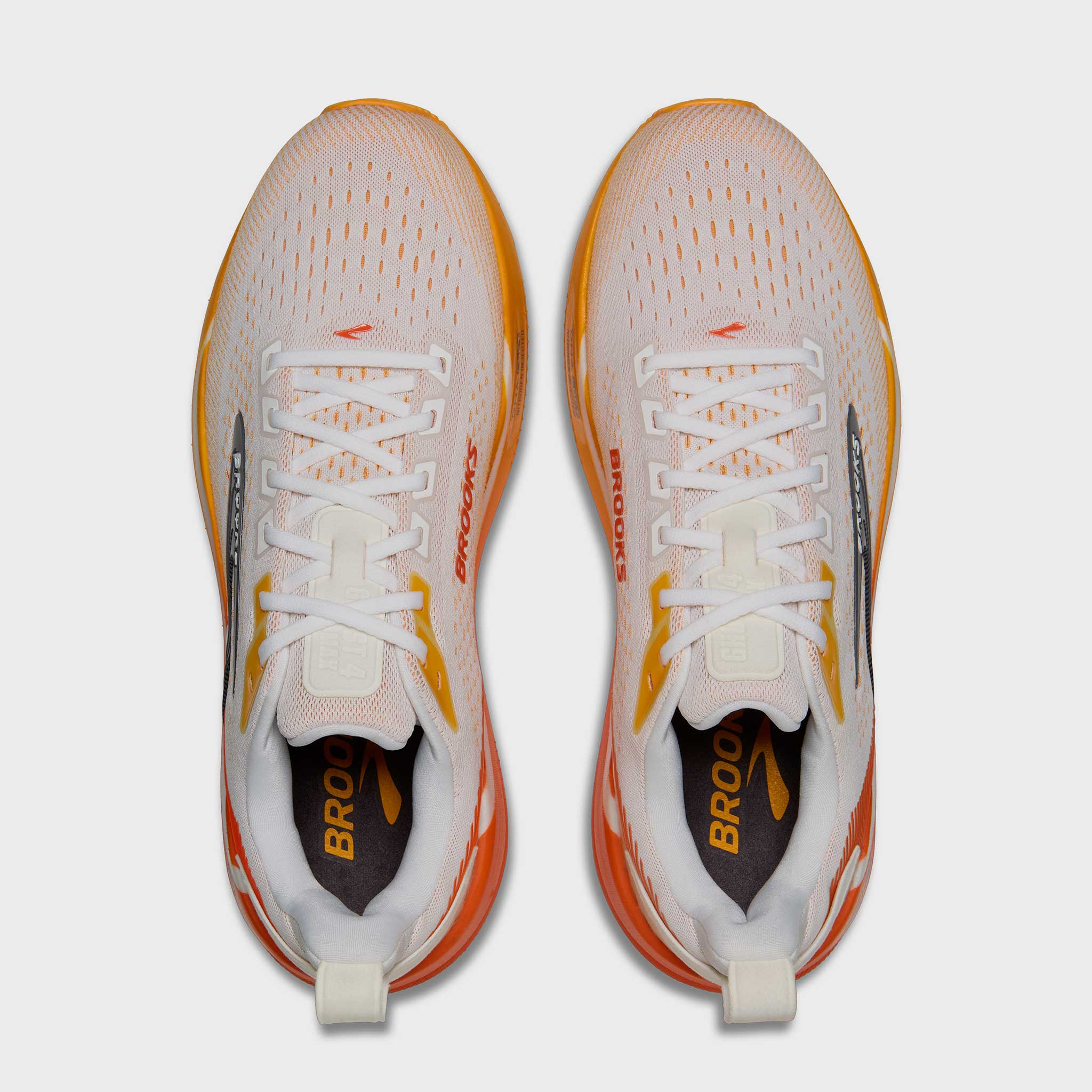 Brooks Ghost Max 4 Men's White/Orange/Red – Holabird Sports