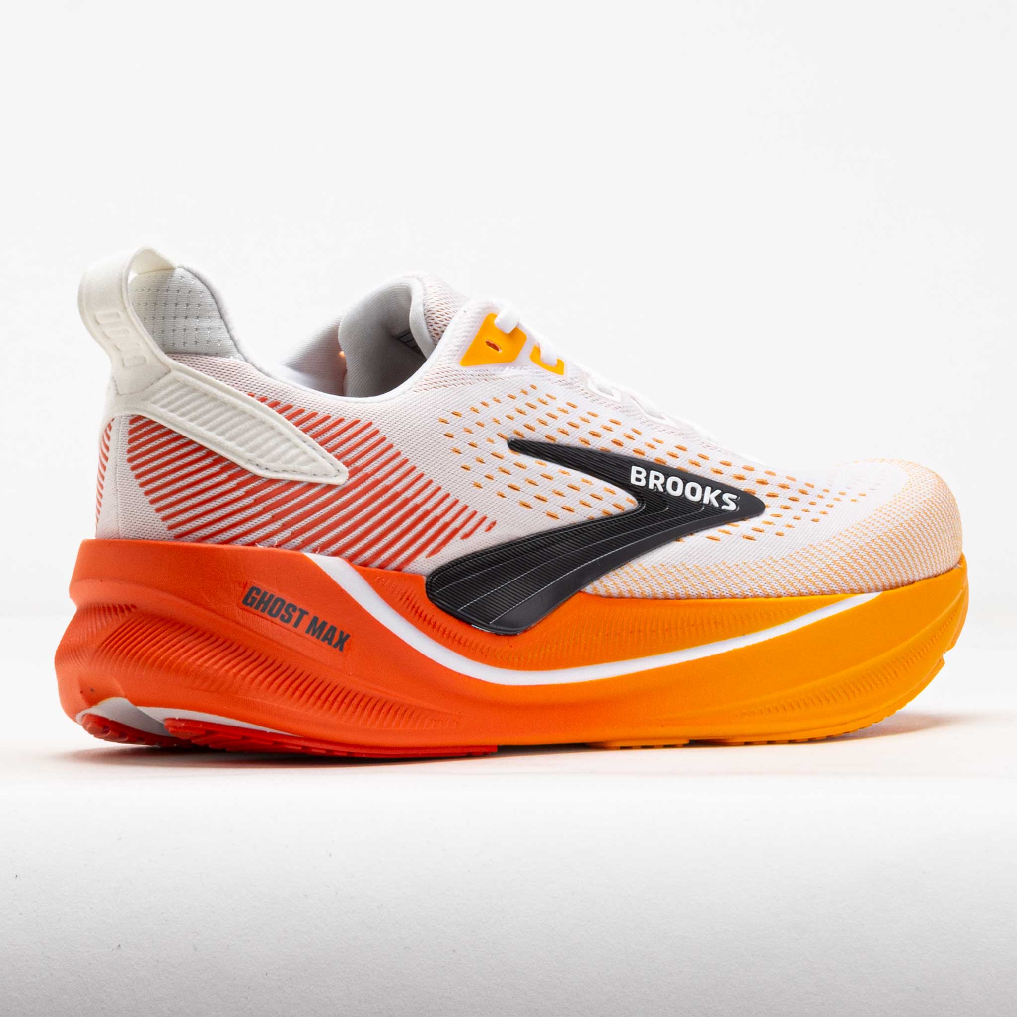 Brooks Ghost Max 4 Men's White/Orange/Red – Holabird Sports