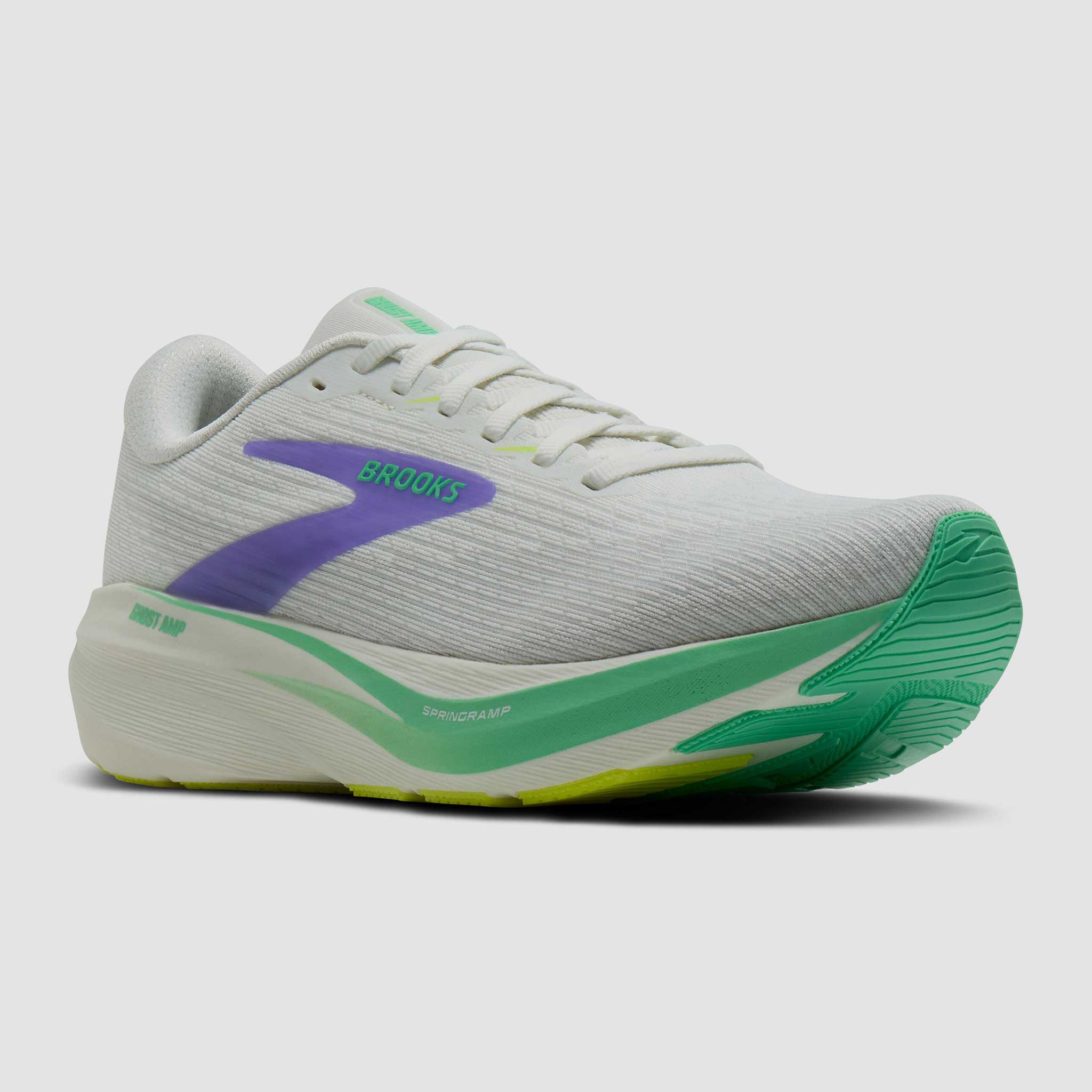 Brooks Ghost Amp Women's Grey/Grey/Paradise Green
