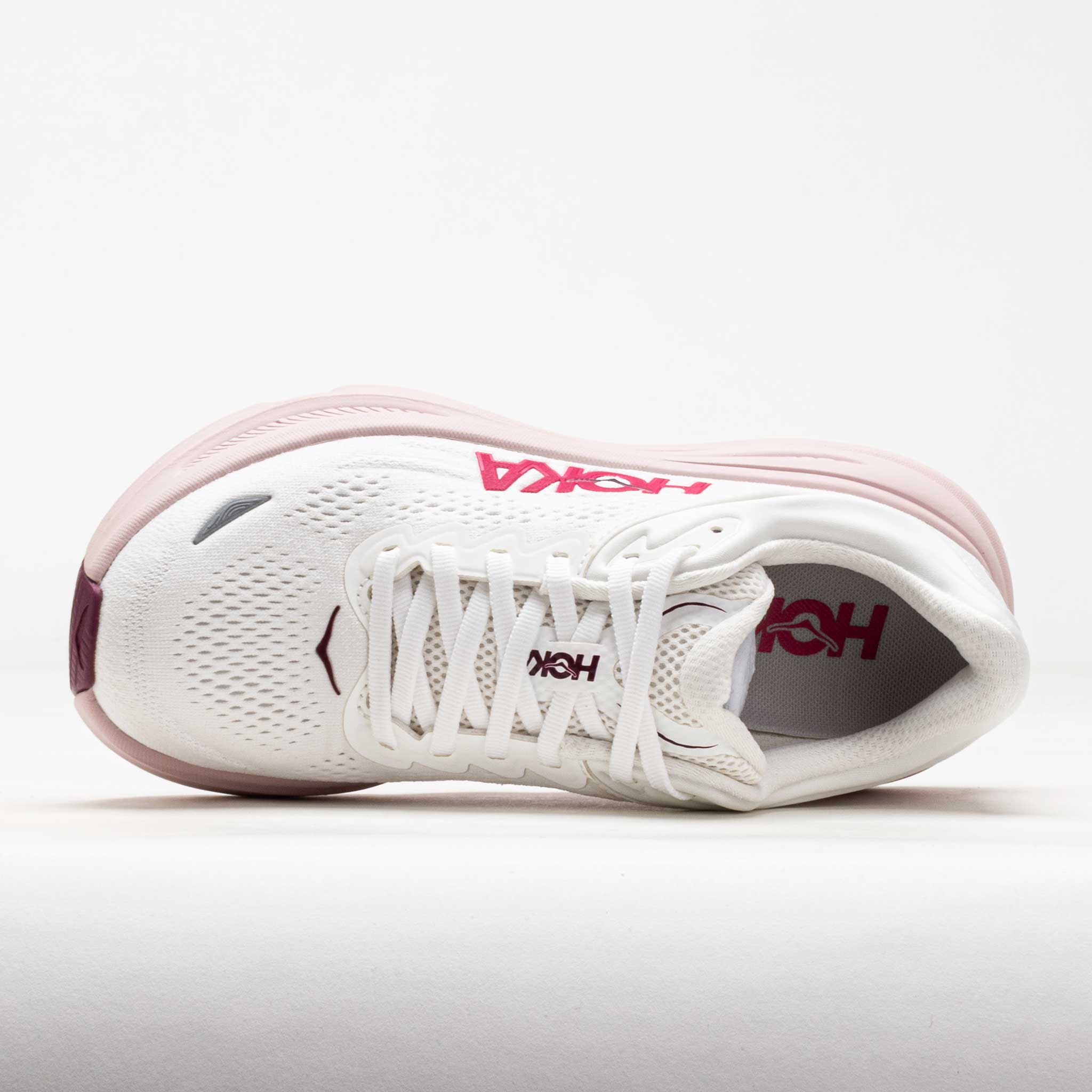 HOKA Bondi 9 Women's White/Pink Opal