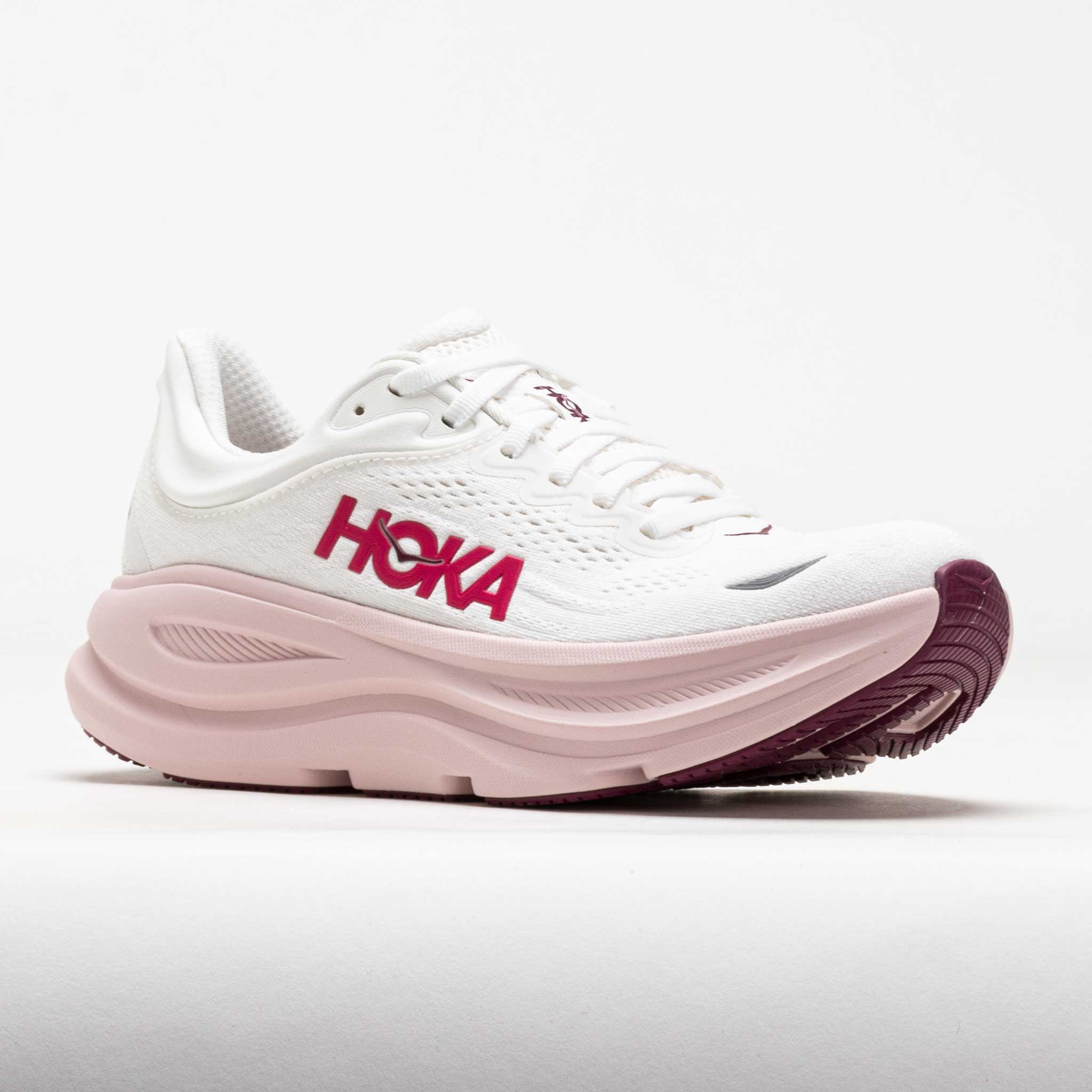 HOKA Bondi 9 Women's White/Pink Opal