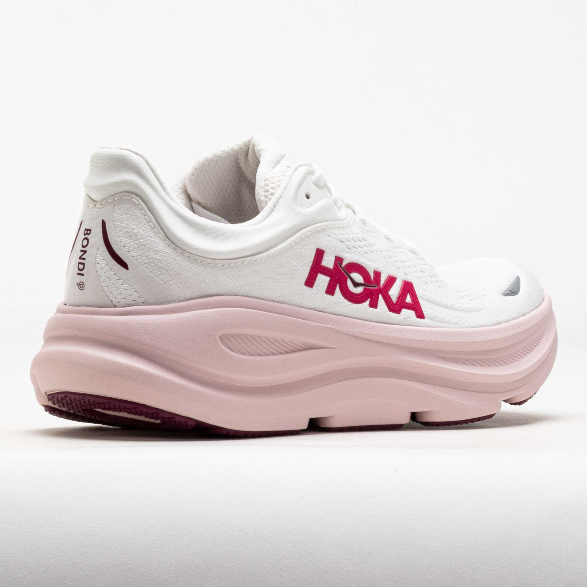 HOKA Bondi 9 Women's White/Pink Opal