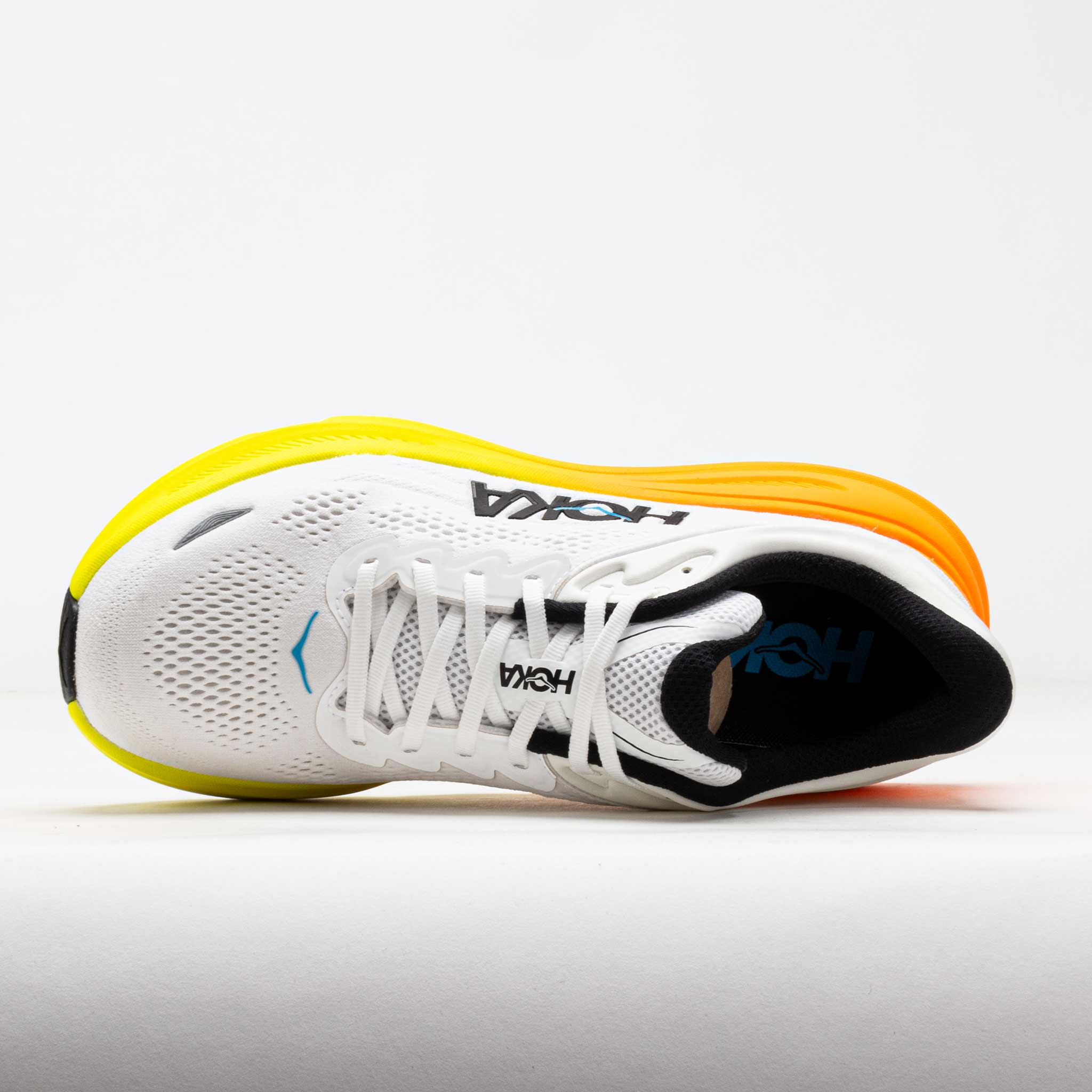HOKA Bondi 9 Men's White/Neon Tangerine – Holabird Sports