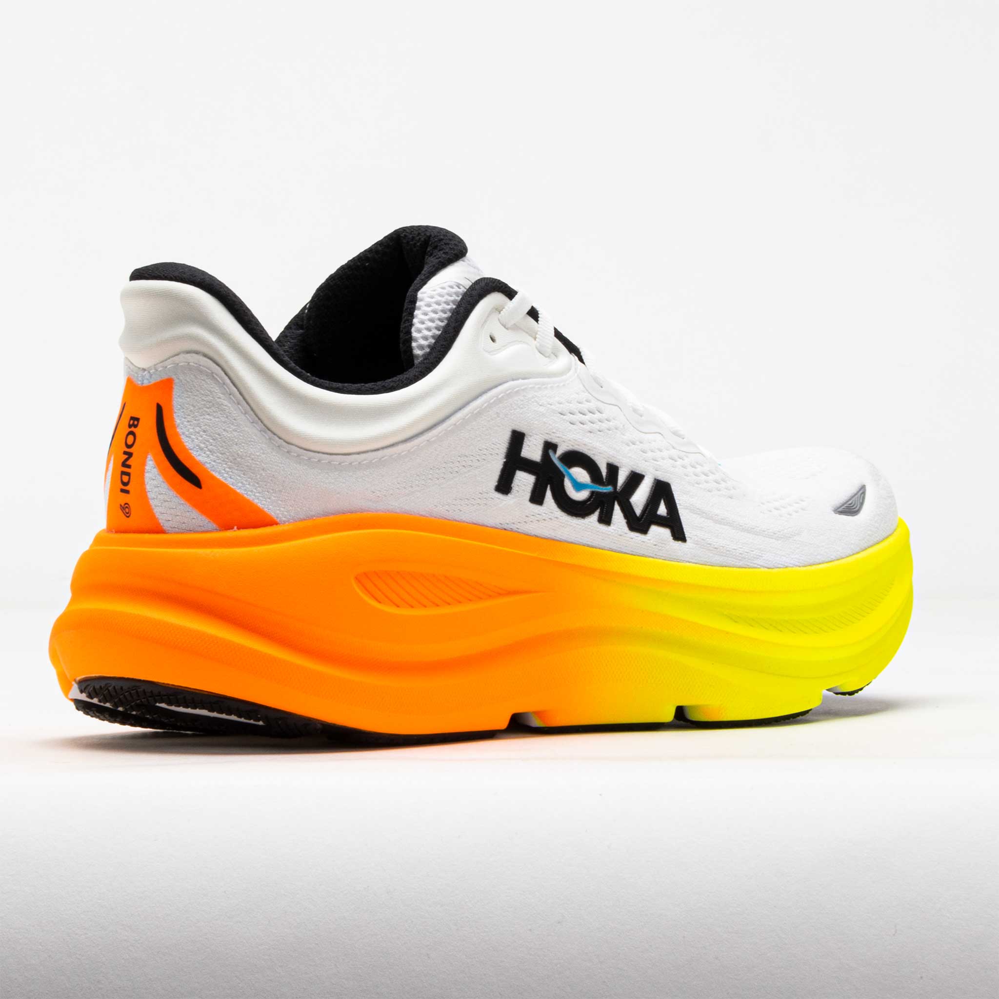 HOKA Bondi 9 Men's White/Neon Tangerine – Holabird Sports