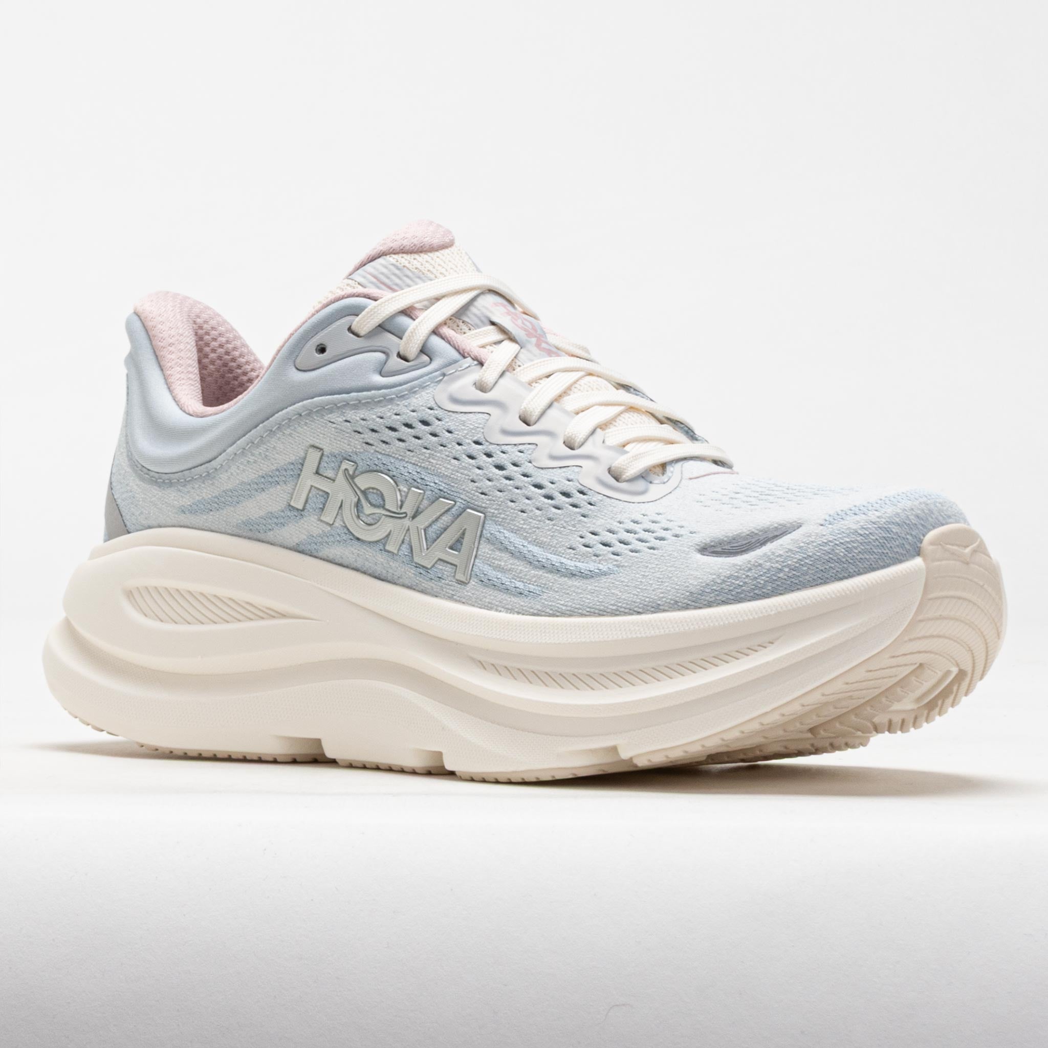 HOKA Bondi 9 GLM Women's Alabaster/Mineral Blue