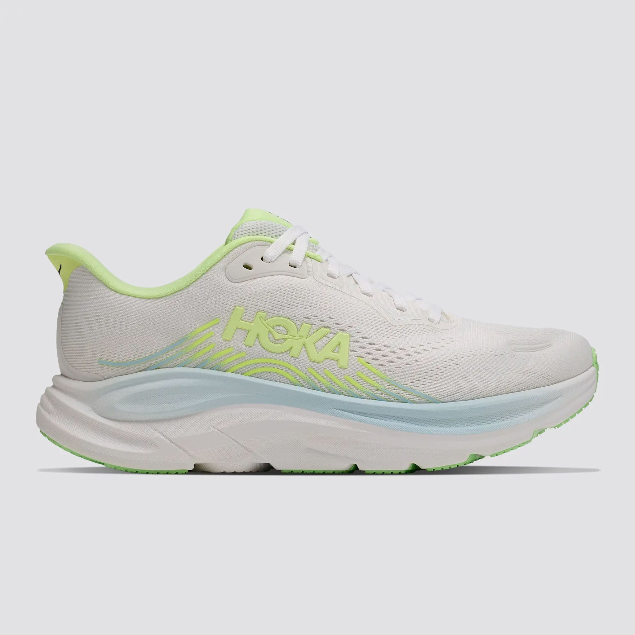 HOKA Clifton 11 Women's Frost/Neon Yuzu