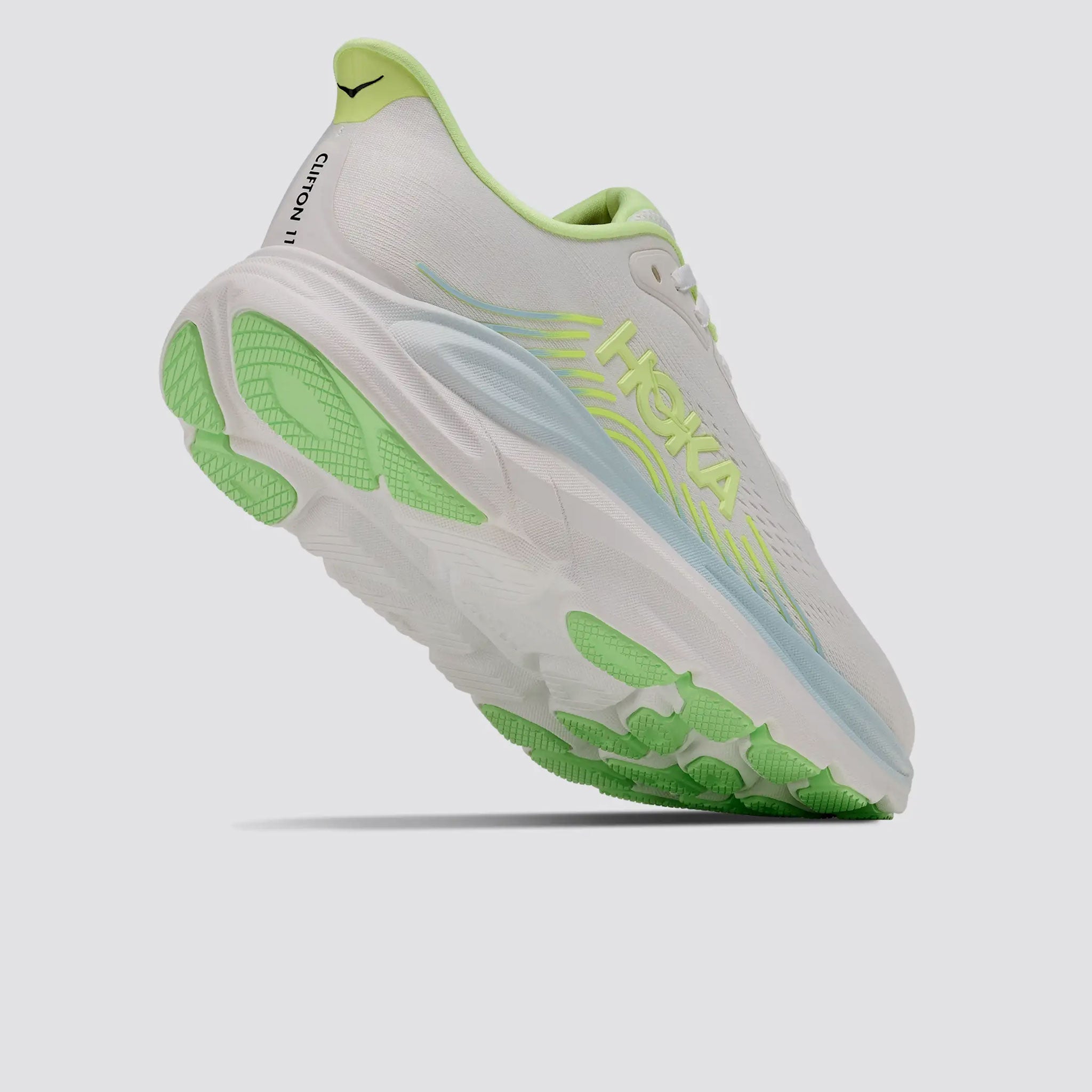 HOKA Clifton 11 Women's Frost/Neon Yuzu