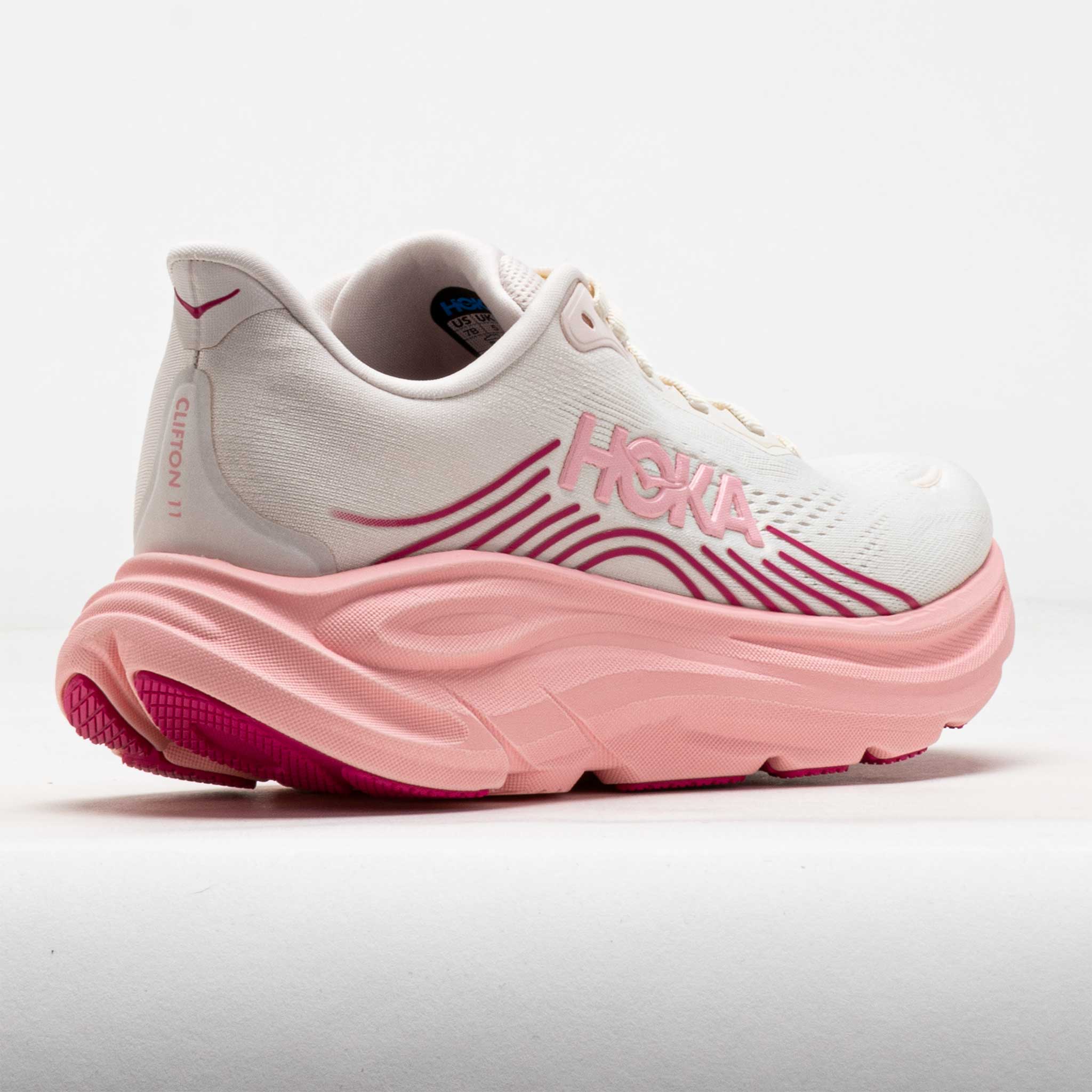 HOKA Clifton 11 Women's Rose Cream/Dewy Pink – Holabird Sports