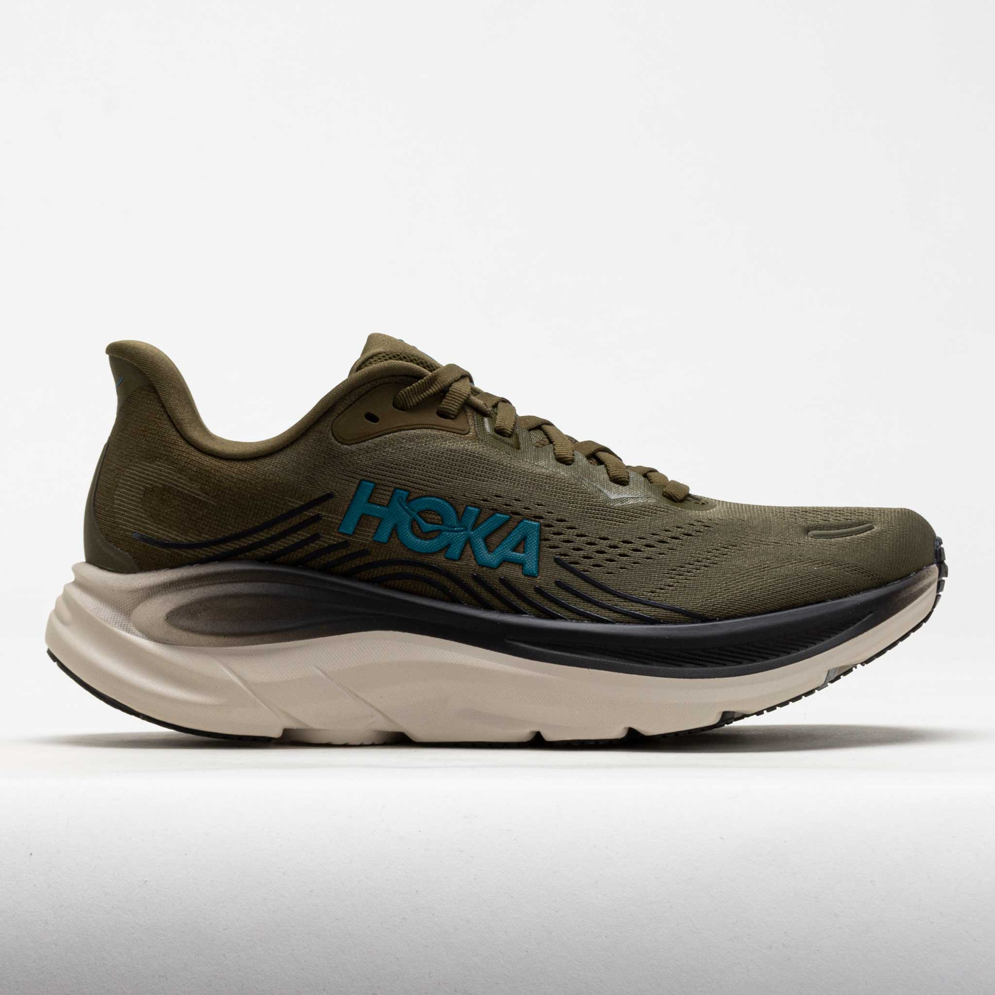 HOKA Clifton 11 Men's Antique Olive/River Rock Grey