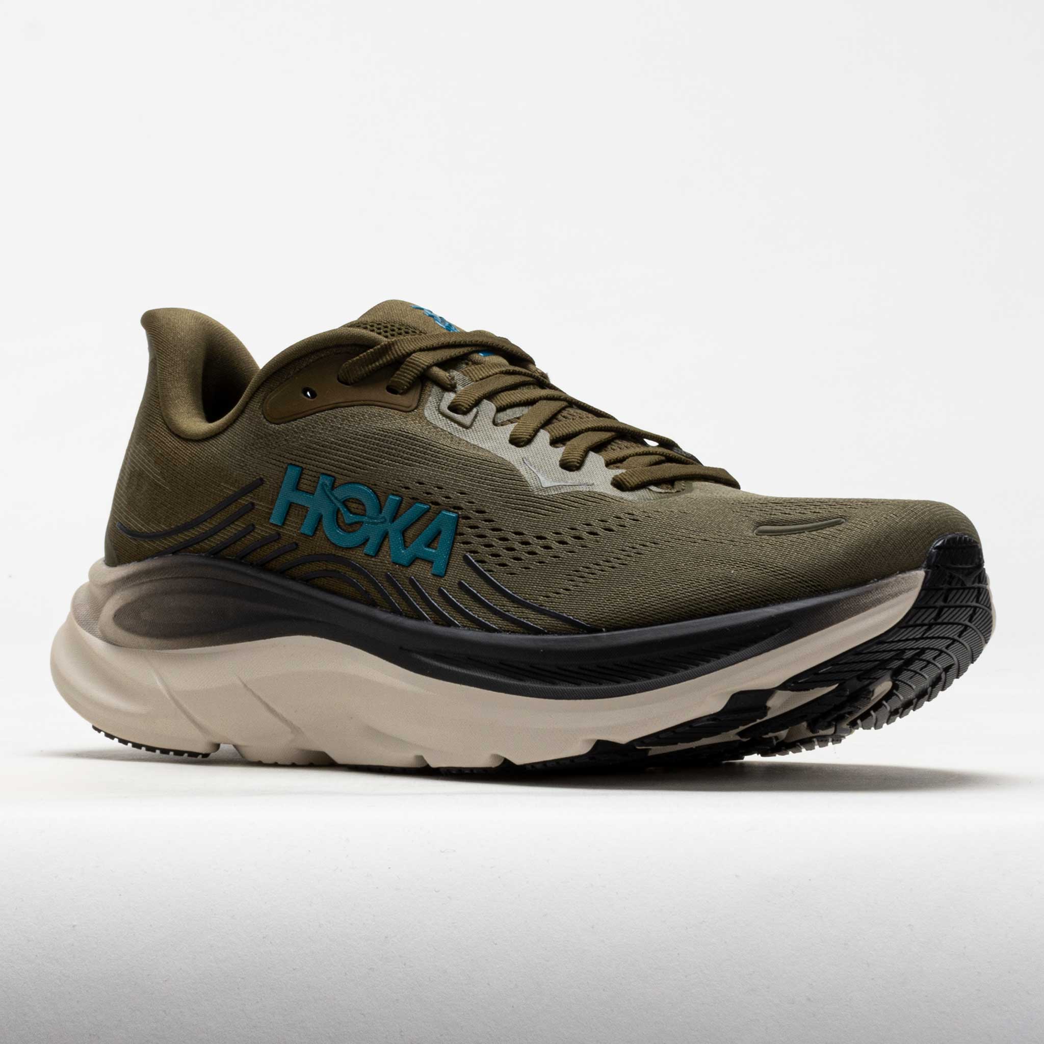 HOKA Clifton 11 Men's Antique Olive/River Rock Grey