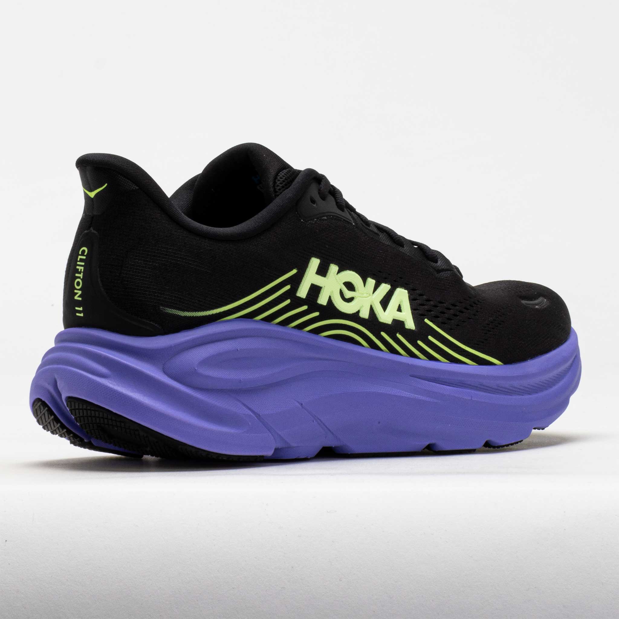 HOKA Clifton 11 Men's Black/Neon Yuzu