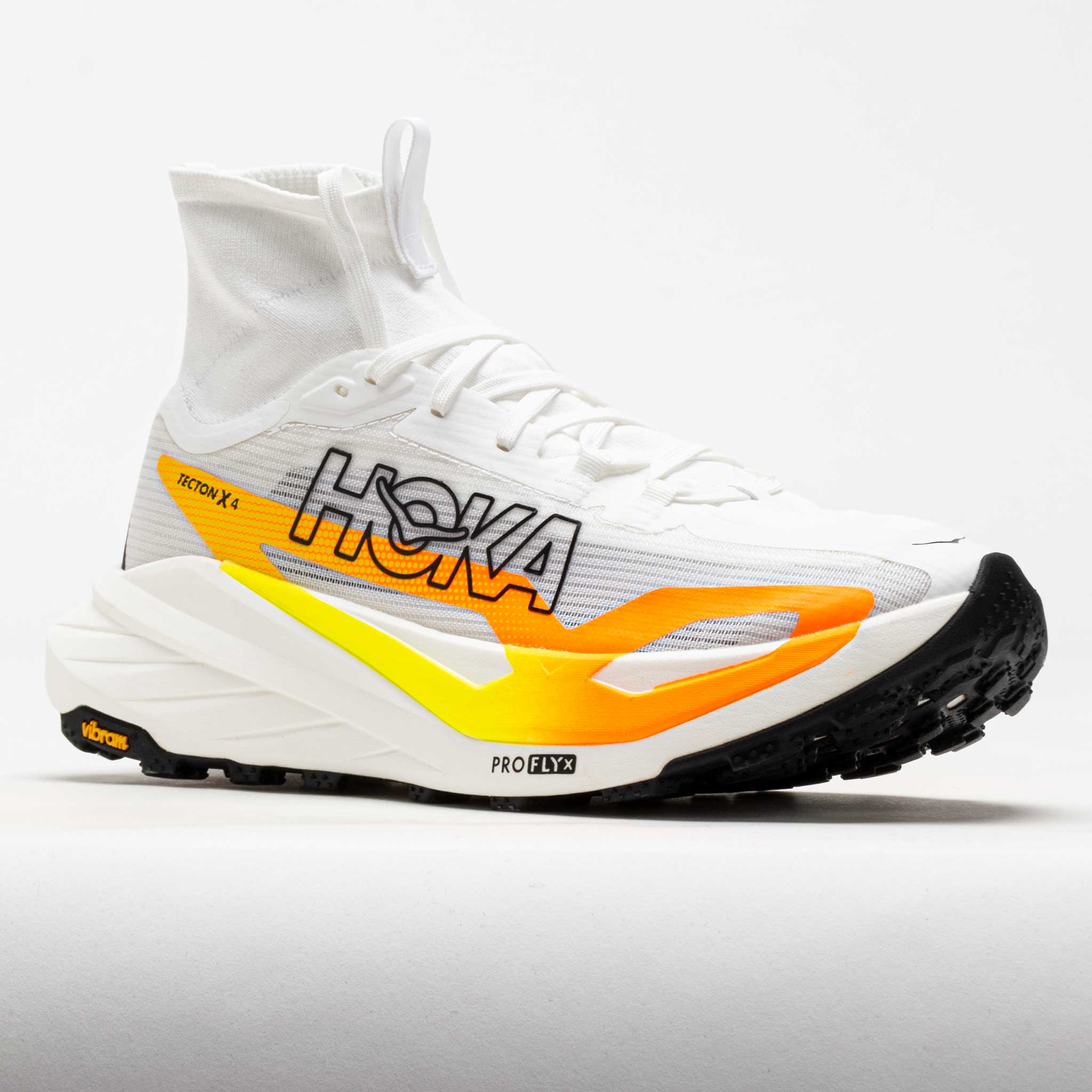 HOKA Tecton X 4 Men's Frost/Neon Tangerine