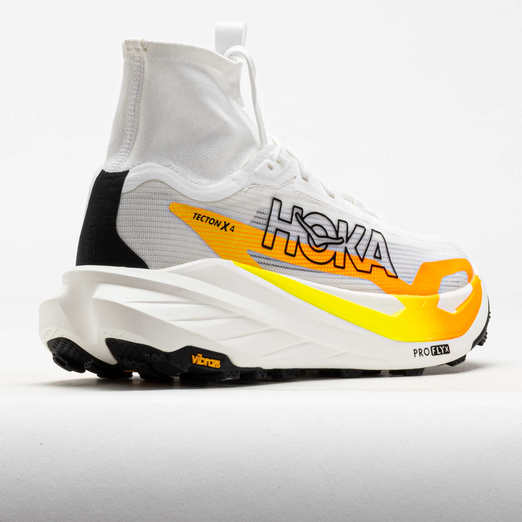 HOKA Tecton X 4 Men's Frost/Neon Tangerine