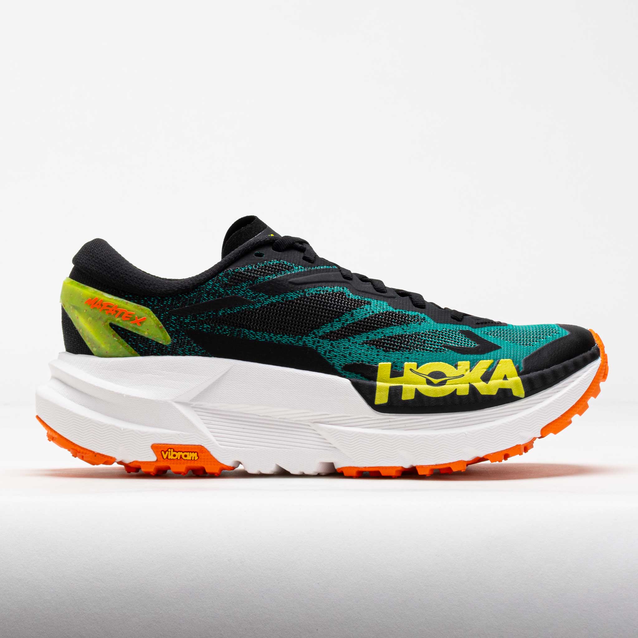 HOKA Mafate X Men's Black/Electric Aqua