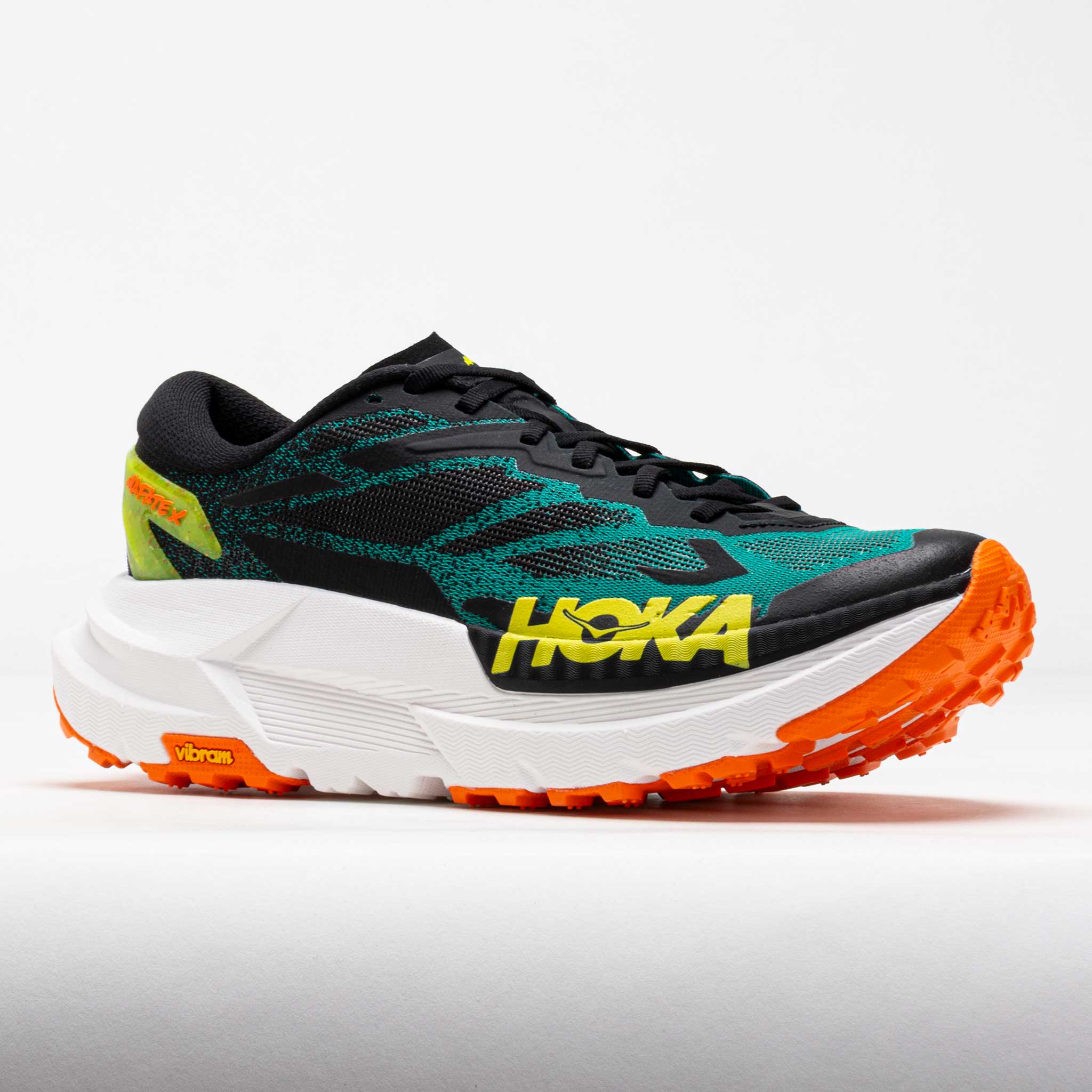 HOKA Mafate X Men's Black/Electric Aqua