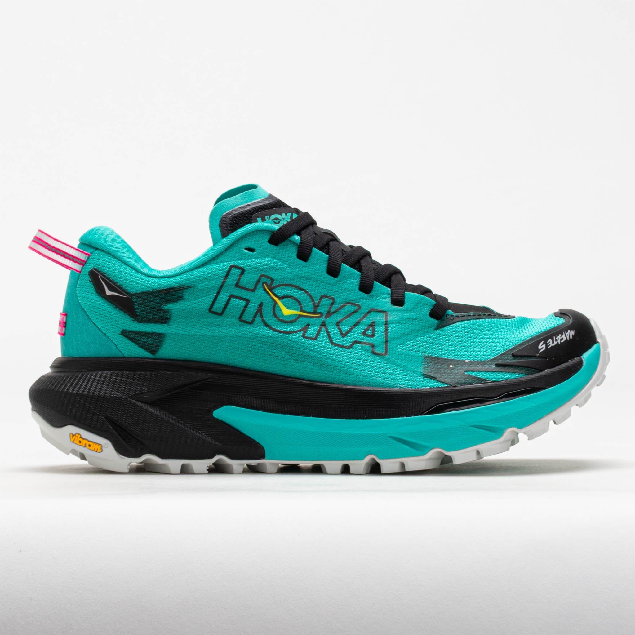 HOKA Mafate 5 Women's Black/Electric Aqua