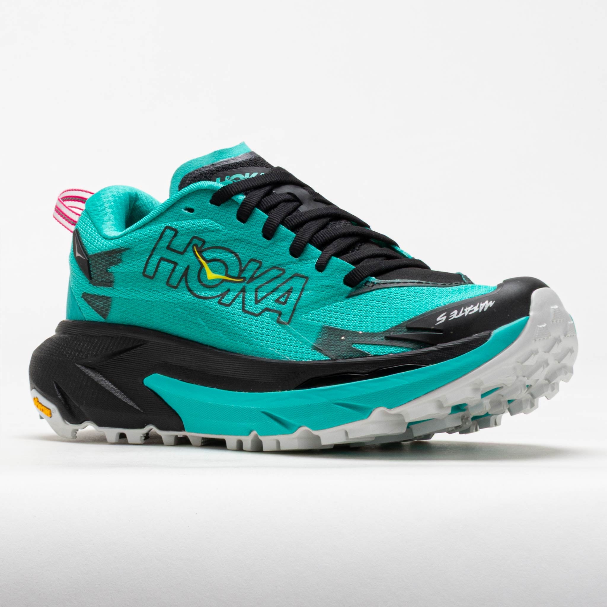 HOKA Mafate 5 Women's Black/Electric Aqua