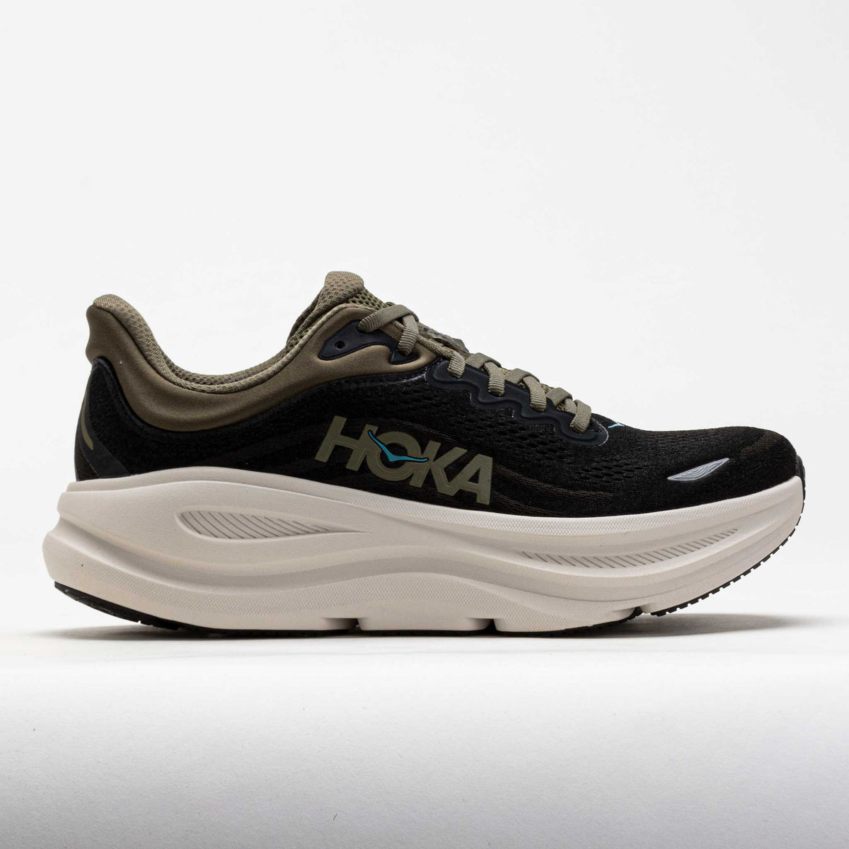 HOKA Bondi 9 Men's Black/River Rock Grey