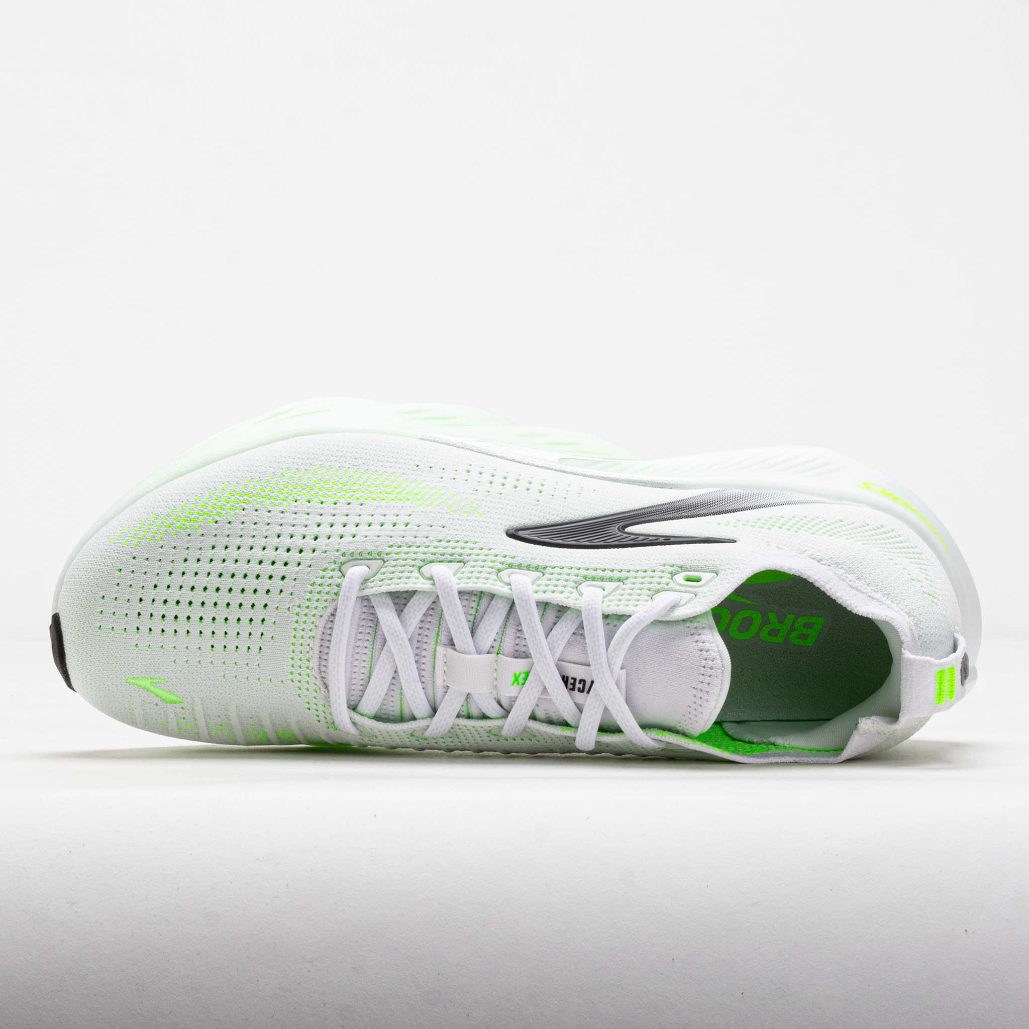 Brooks Glycerin Flex Men's White/Green Gecko/Phantom – Holabird Sports