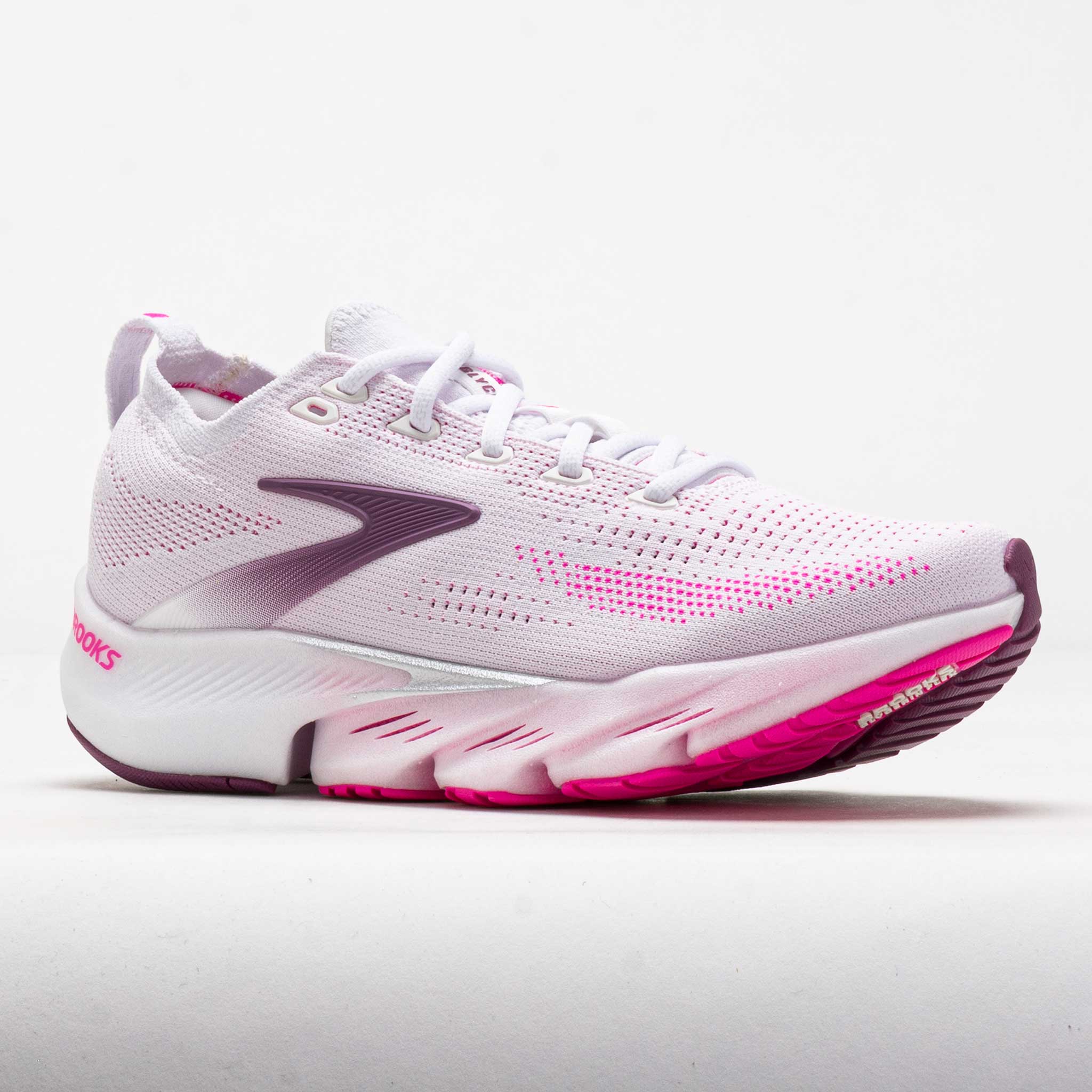 Brooks Glycerin Flex Women's White/Cyber Pink/Argyle