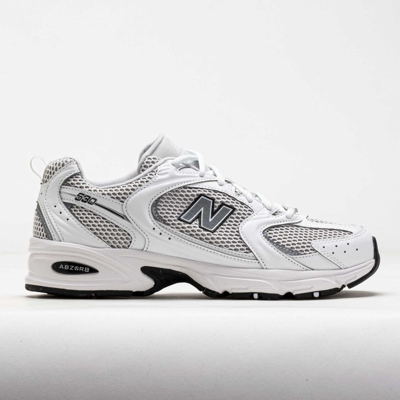 New Balance 530 ホワイト/シルバー New Balance 530 Unisex NB White/Silver Metallic – Holabird Sports