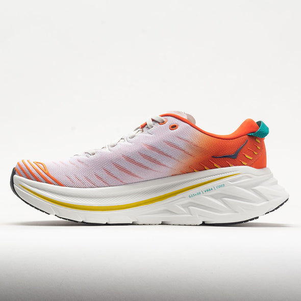 HOKA Bondi X Men's Blanc de Blanc/Flame