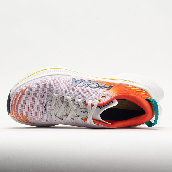 HOKA Bondi X Men's Blanc de Blanc/Flame