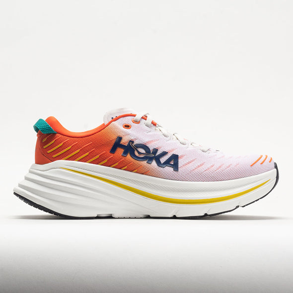 HOKA Bondi X Men's Blanc de Blanc/Flame