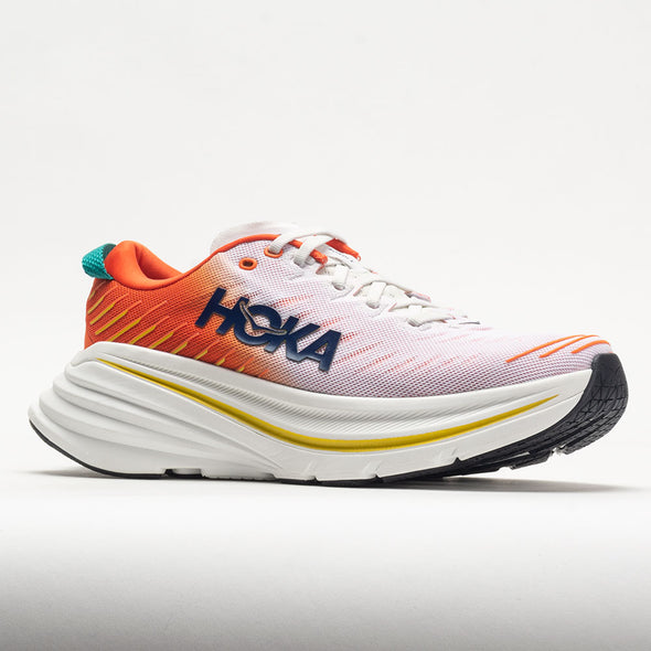HOKA Bondi X Men's Blanc de Blanc/Flame