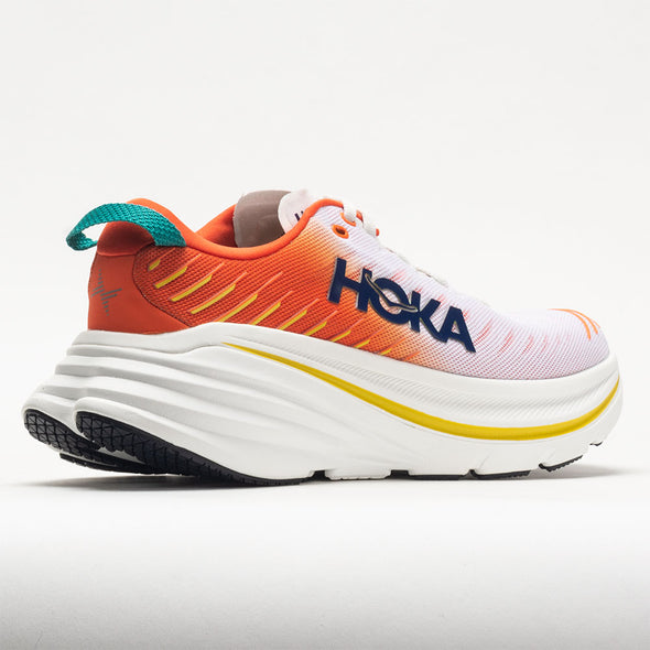 HOKA Bondi X Men's Blanc de Blanc/Flame