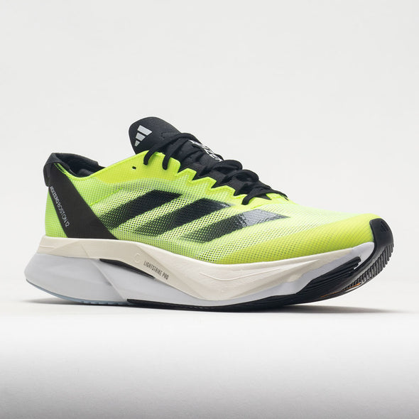 adidas adizero Boston 12 Men's FTWR White/Core Black/Lucid Lemon