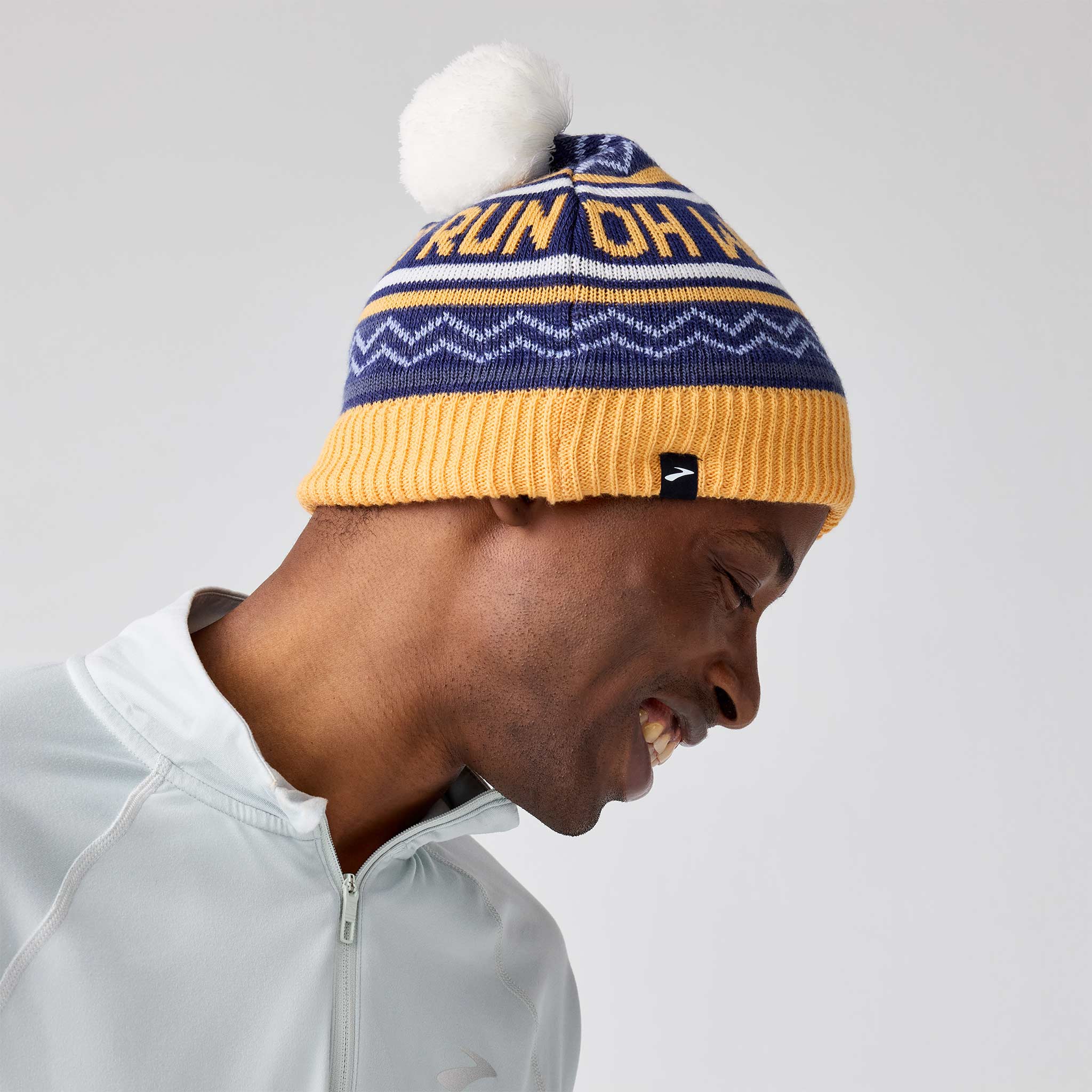 Brooks Heritage Pom Beanie
