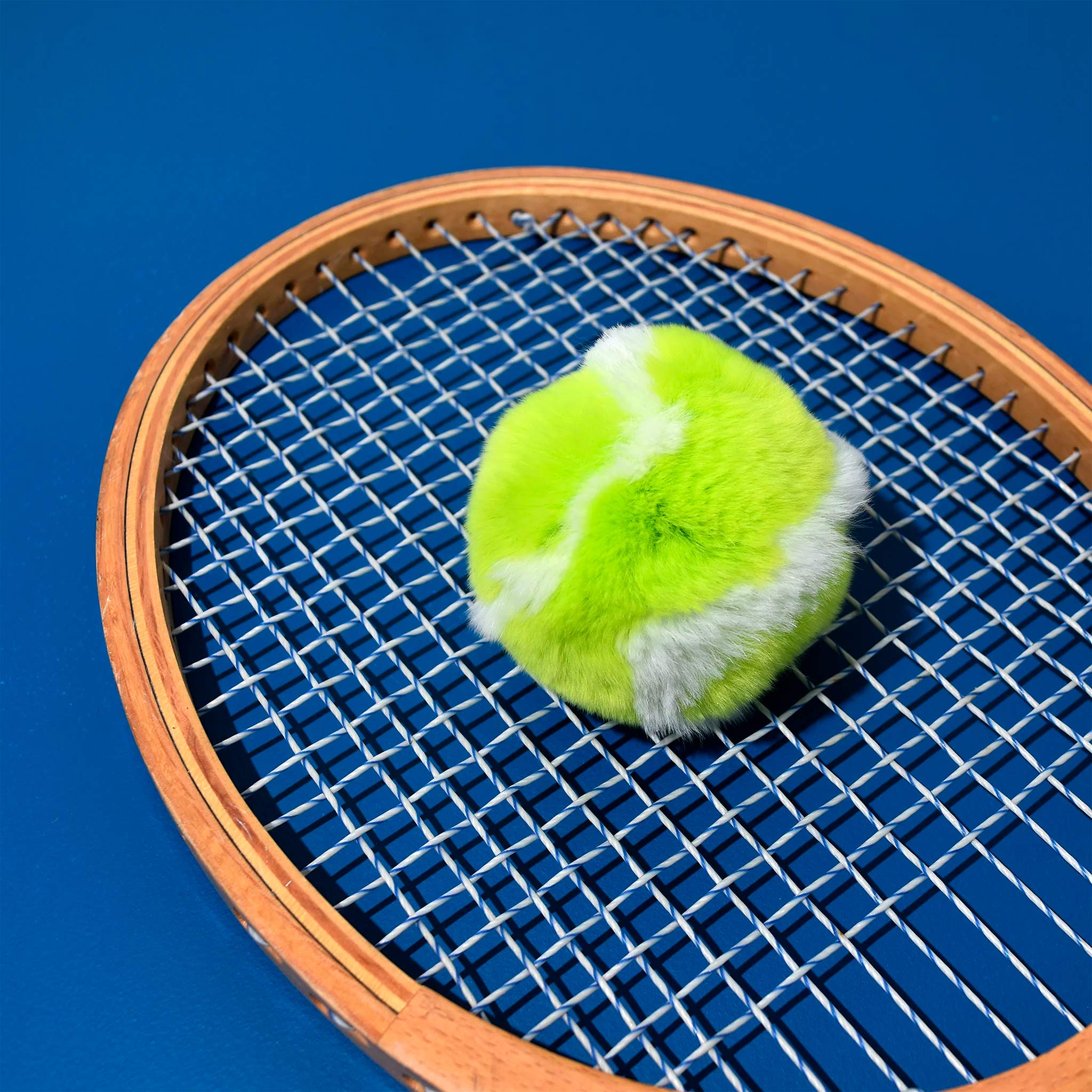 Racquet Inc. Furry Tennis Ball Keychain