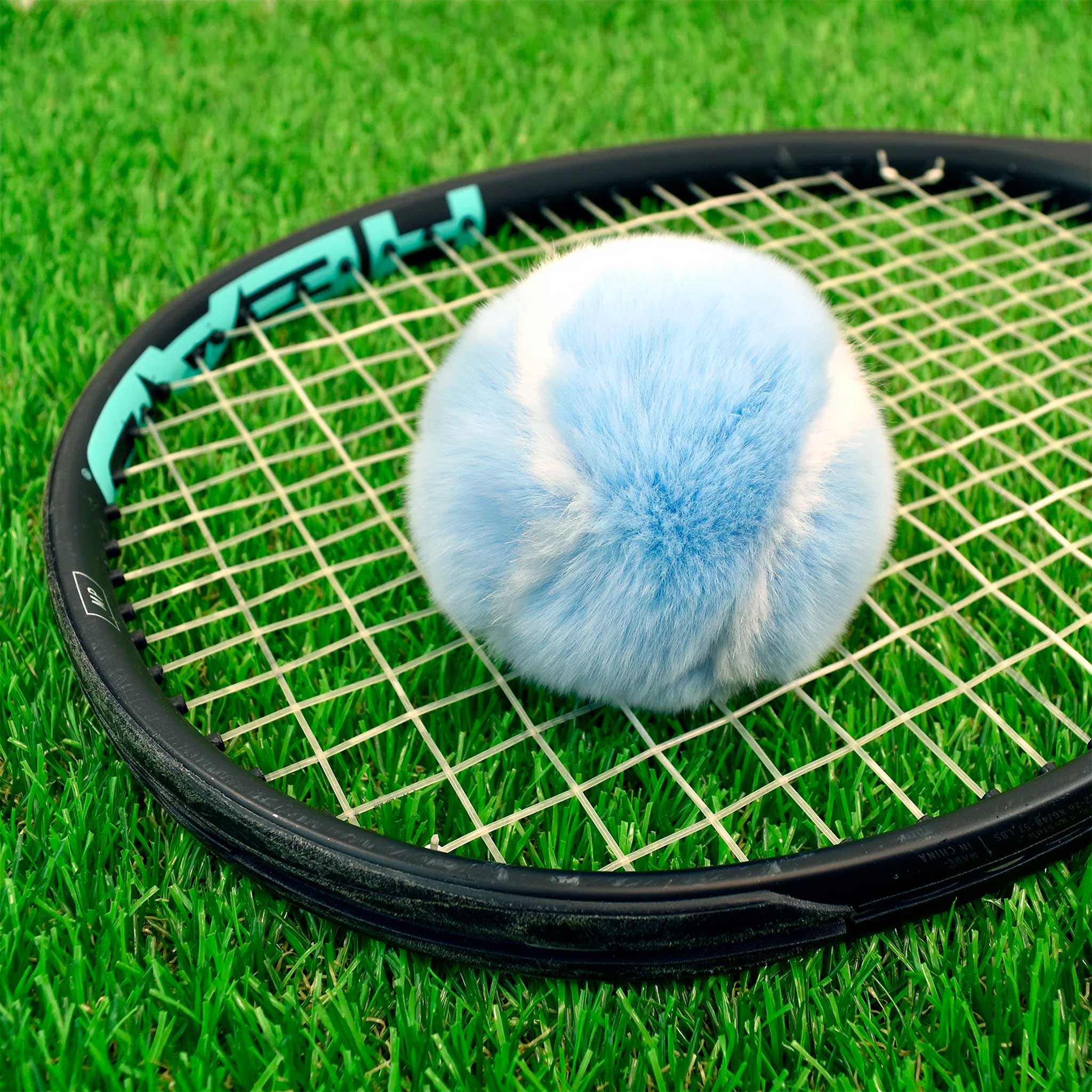 Racquet Inc. Furry Tennis Ball Keychain