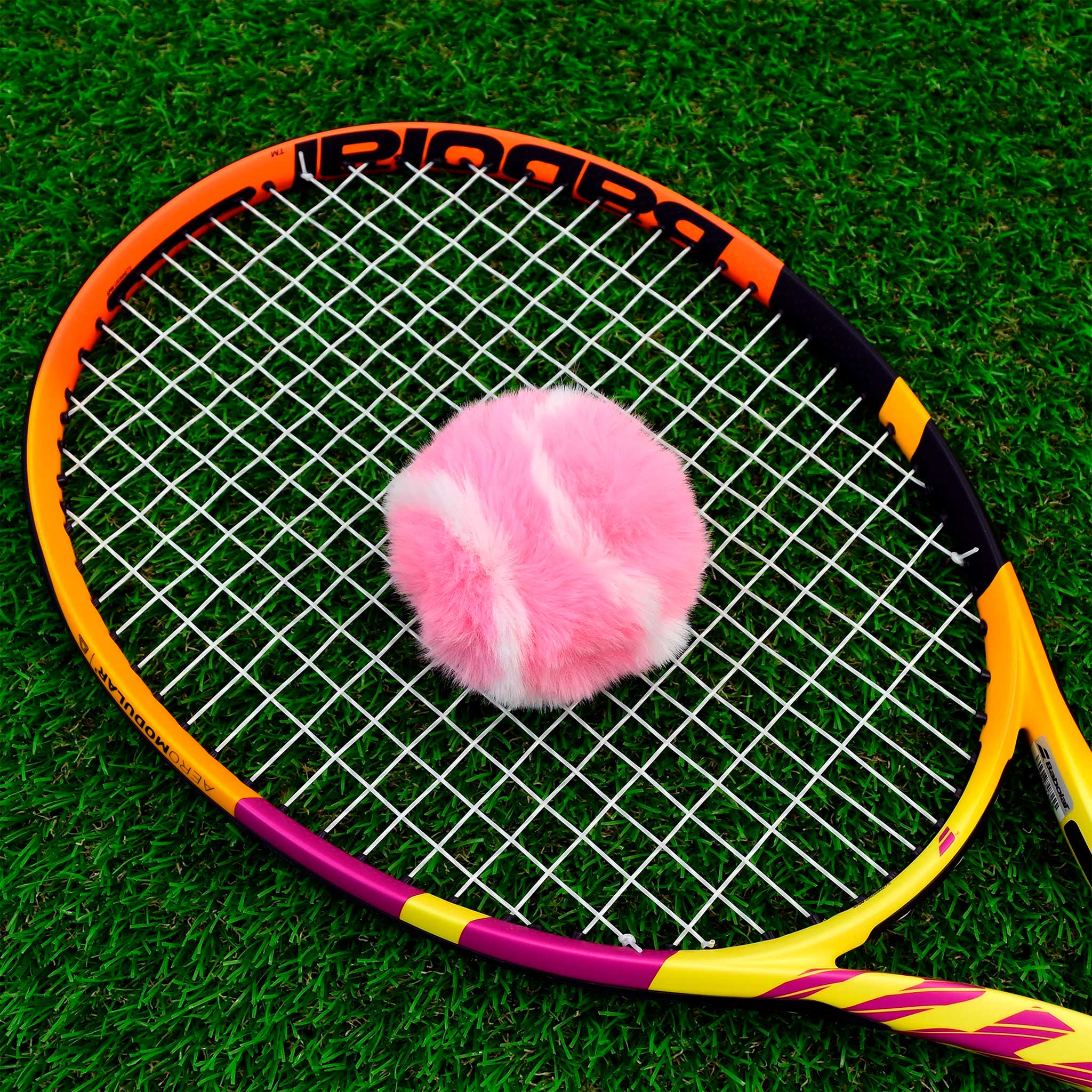 Racquet Inc. Furry Tennis Ball Keychain