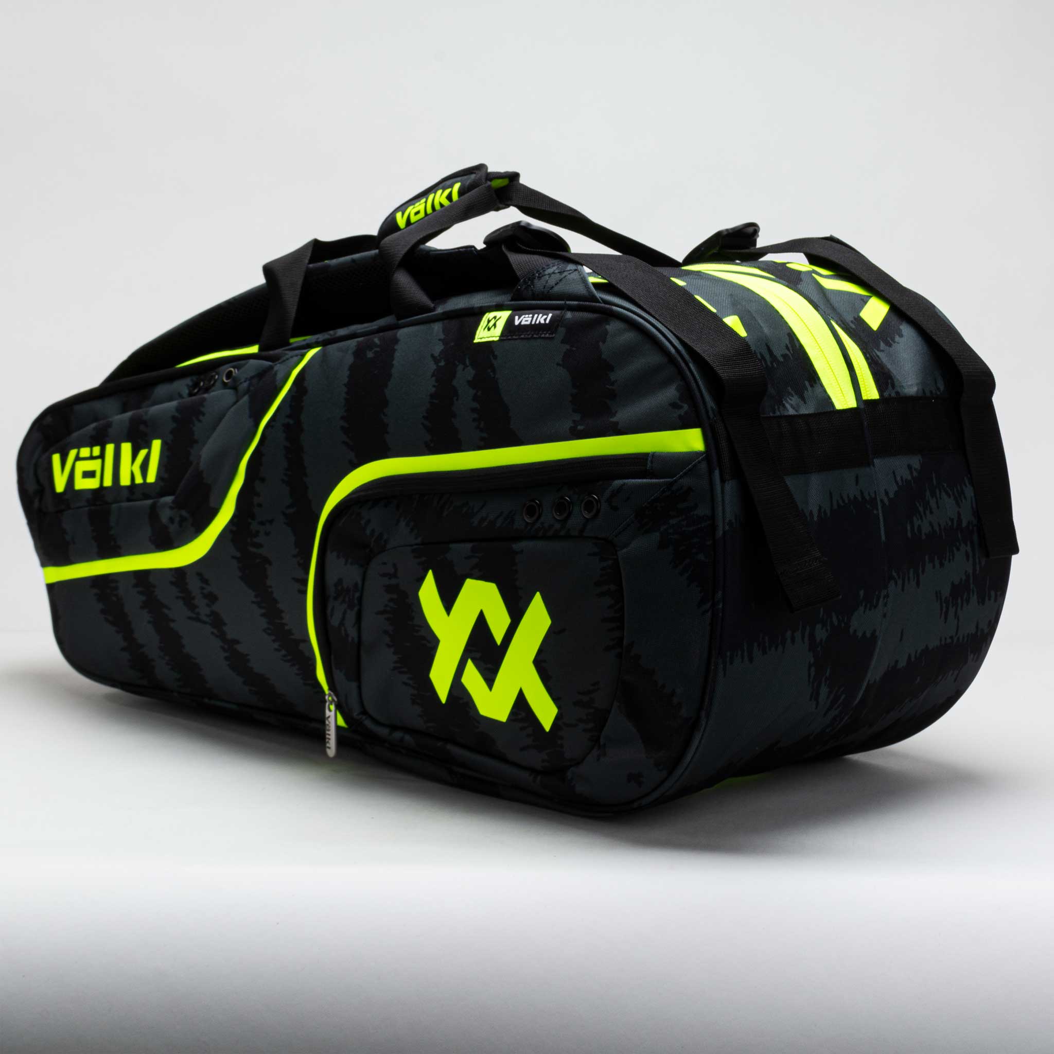 Volkl Zebra Combi Bag Black/Charcoal/Neon Yellow