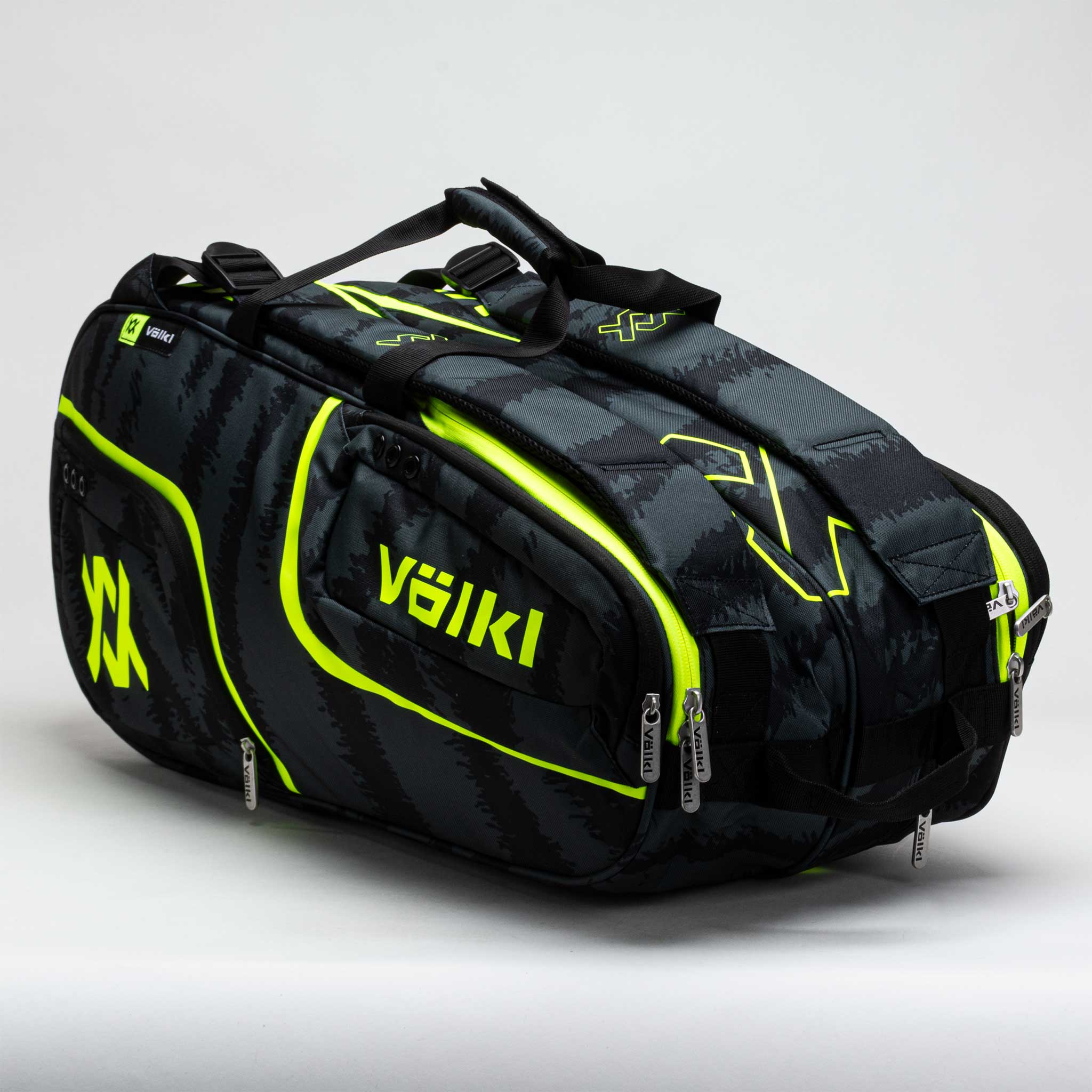 Volkl Zebra Combi Bag Black/Charcoal/Neon Yellow