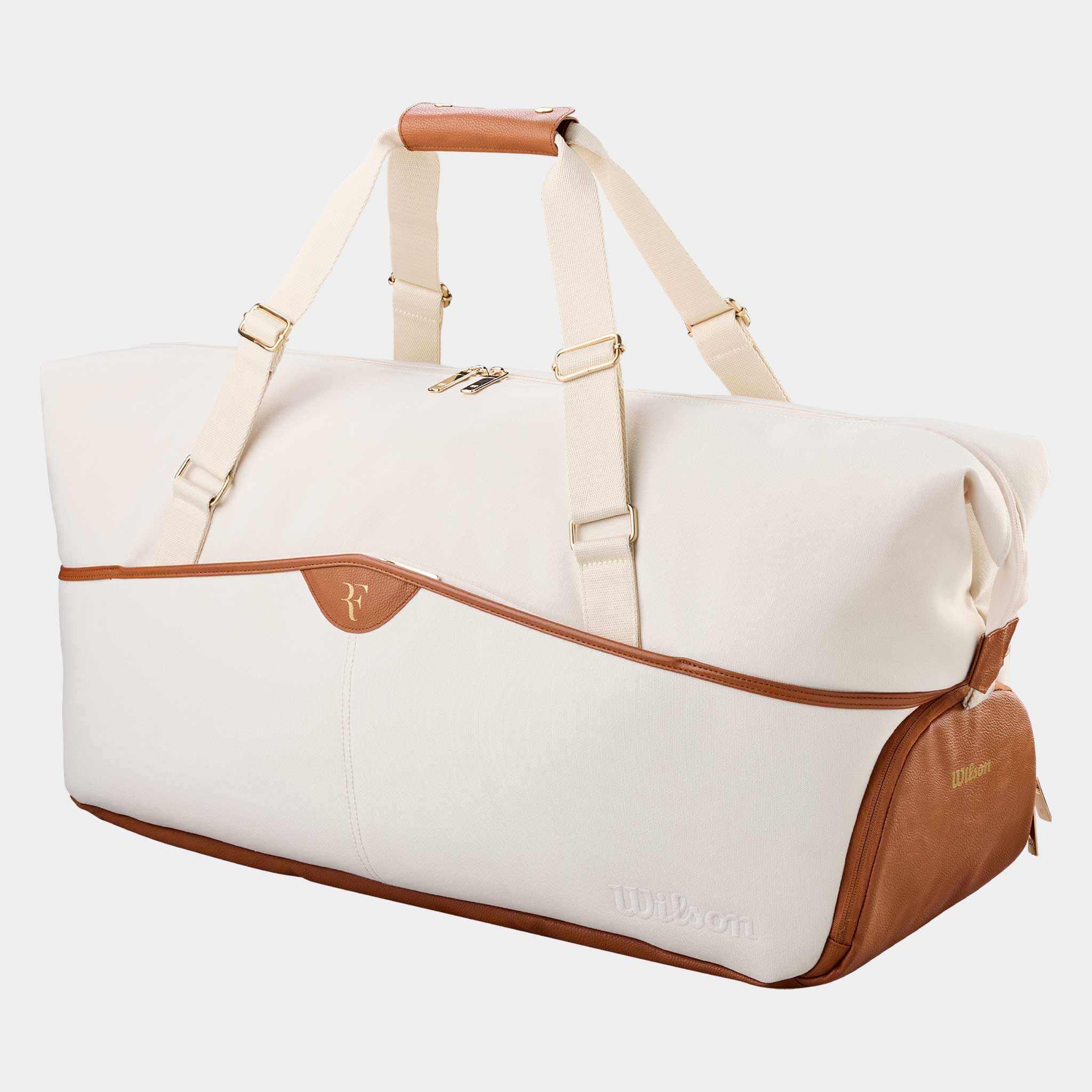 Wilson RF Lawn Collection Practice Duffel Bag Cream