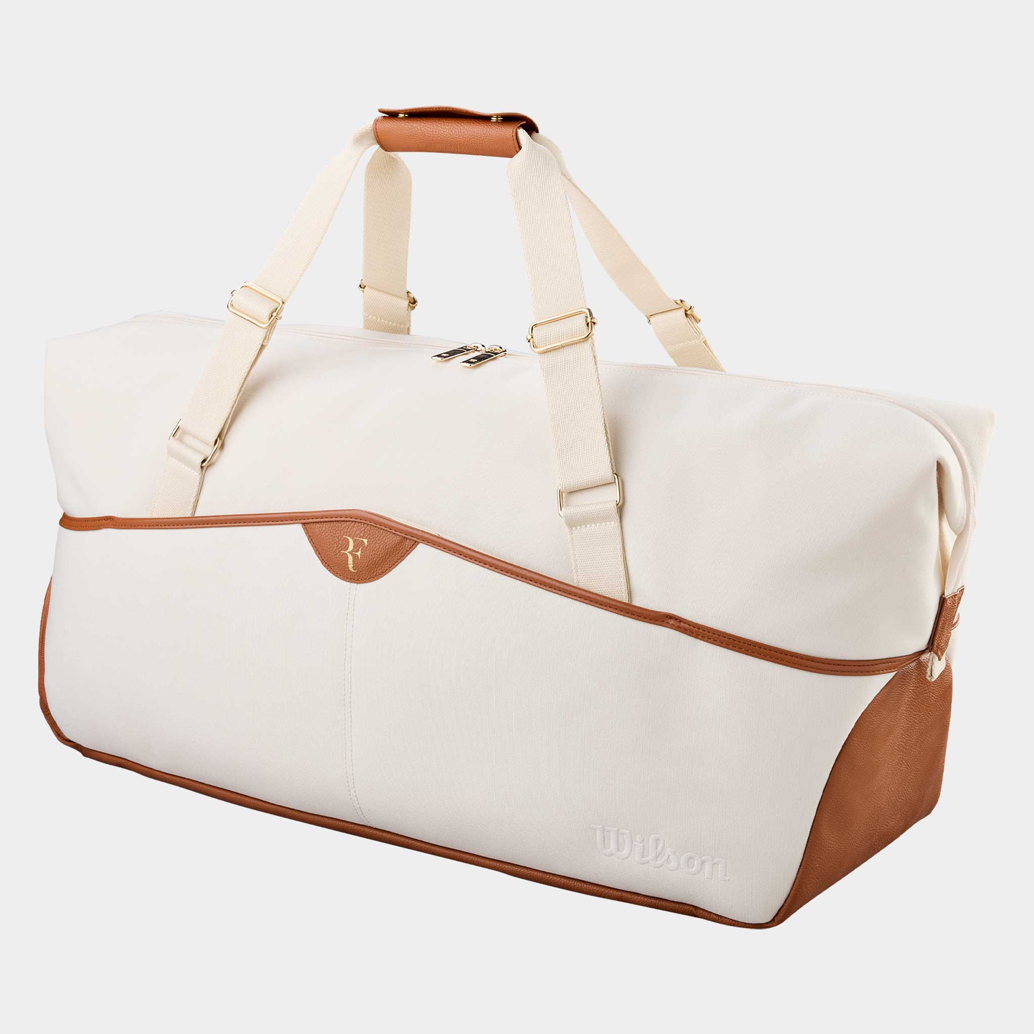 Wilson RF Lawn Collection Practice Duffel Bag Cream
