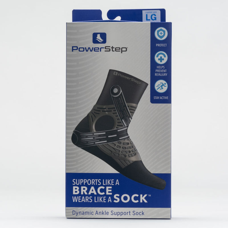 Powerstep Dynamic Ankle Support Sock Left
