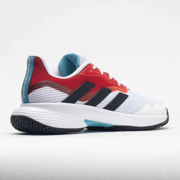 adidas CourtJam Control Men's White/Black/Better Scarlet